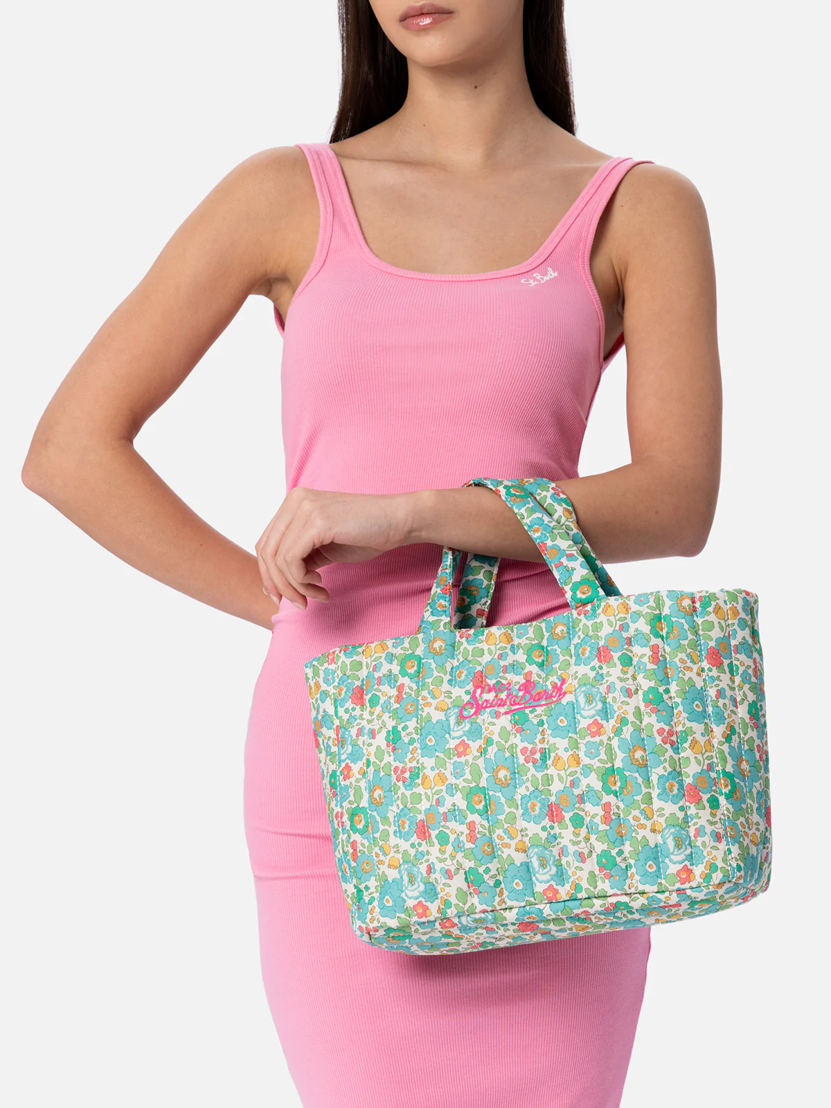 Betsy quilted Soft Tote Mid bag | MADE WITH LIBERTY FABRIC - Image 2
