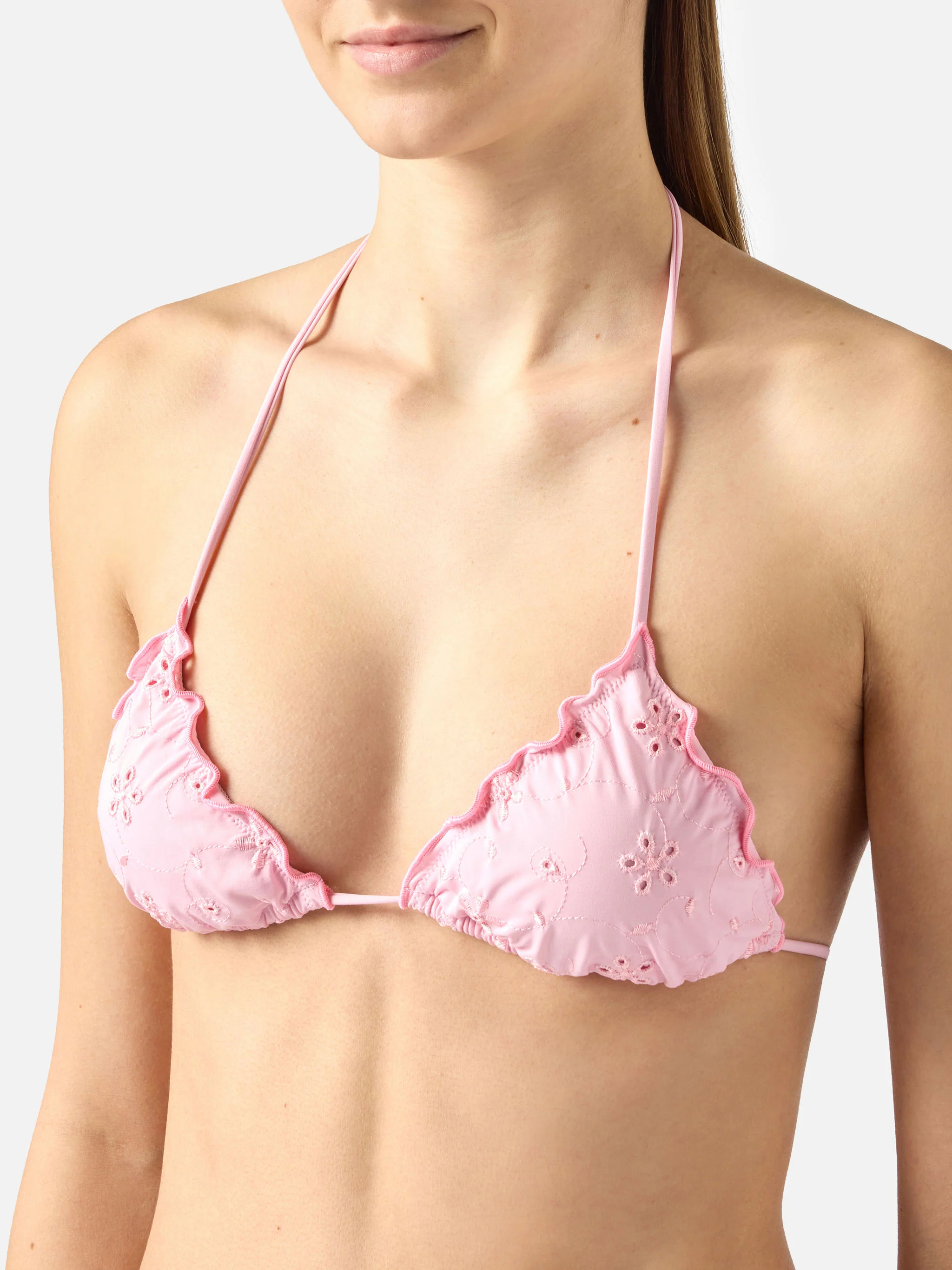 Triangle bikini Sarius triangle in pink sangallo - Image 4