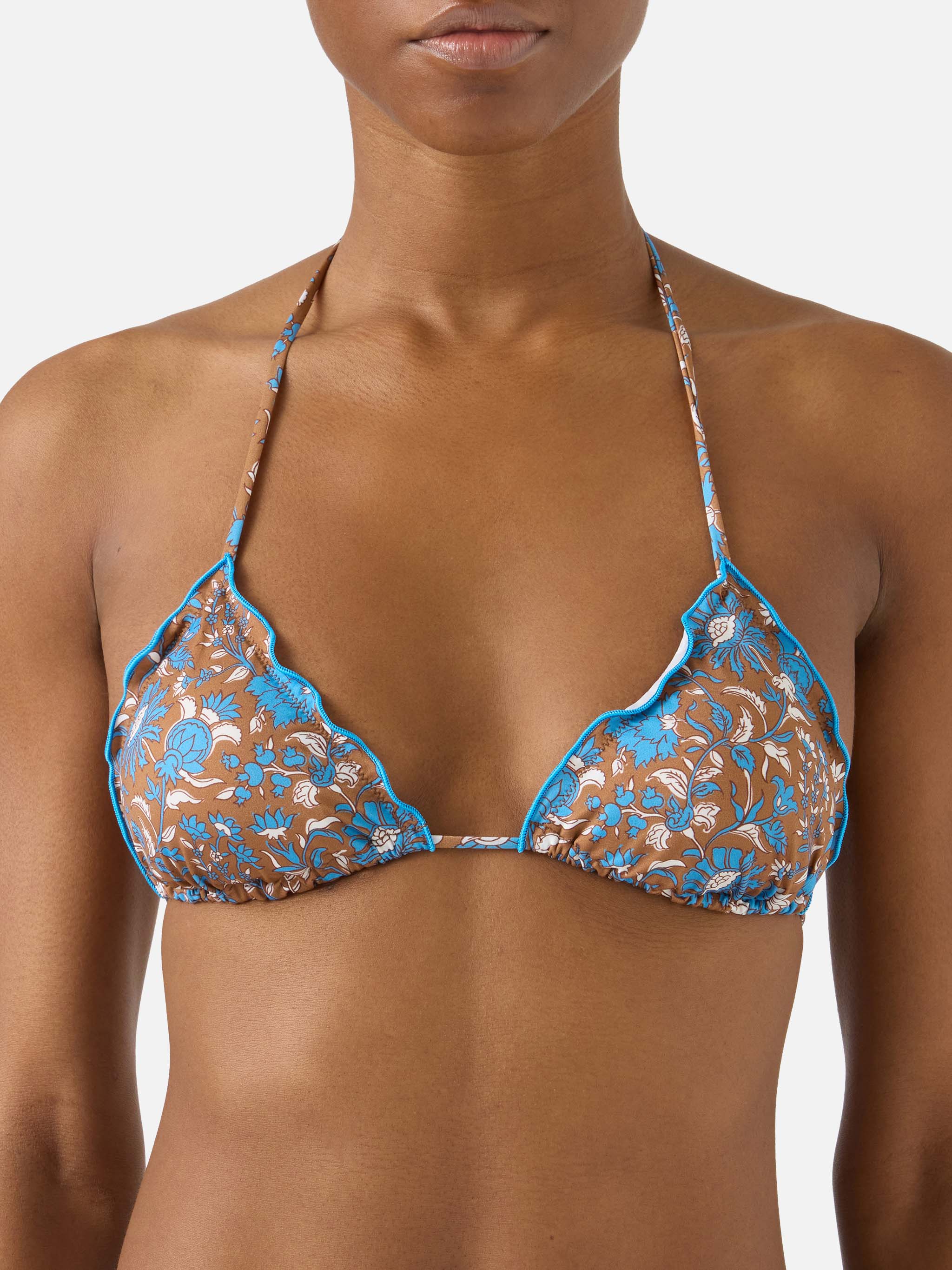 Bikini Sarius triangle with all-over boho floral print - Image 3