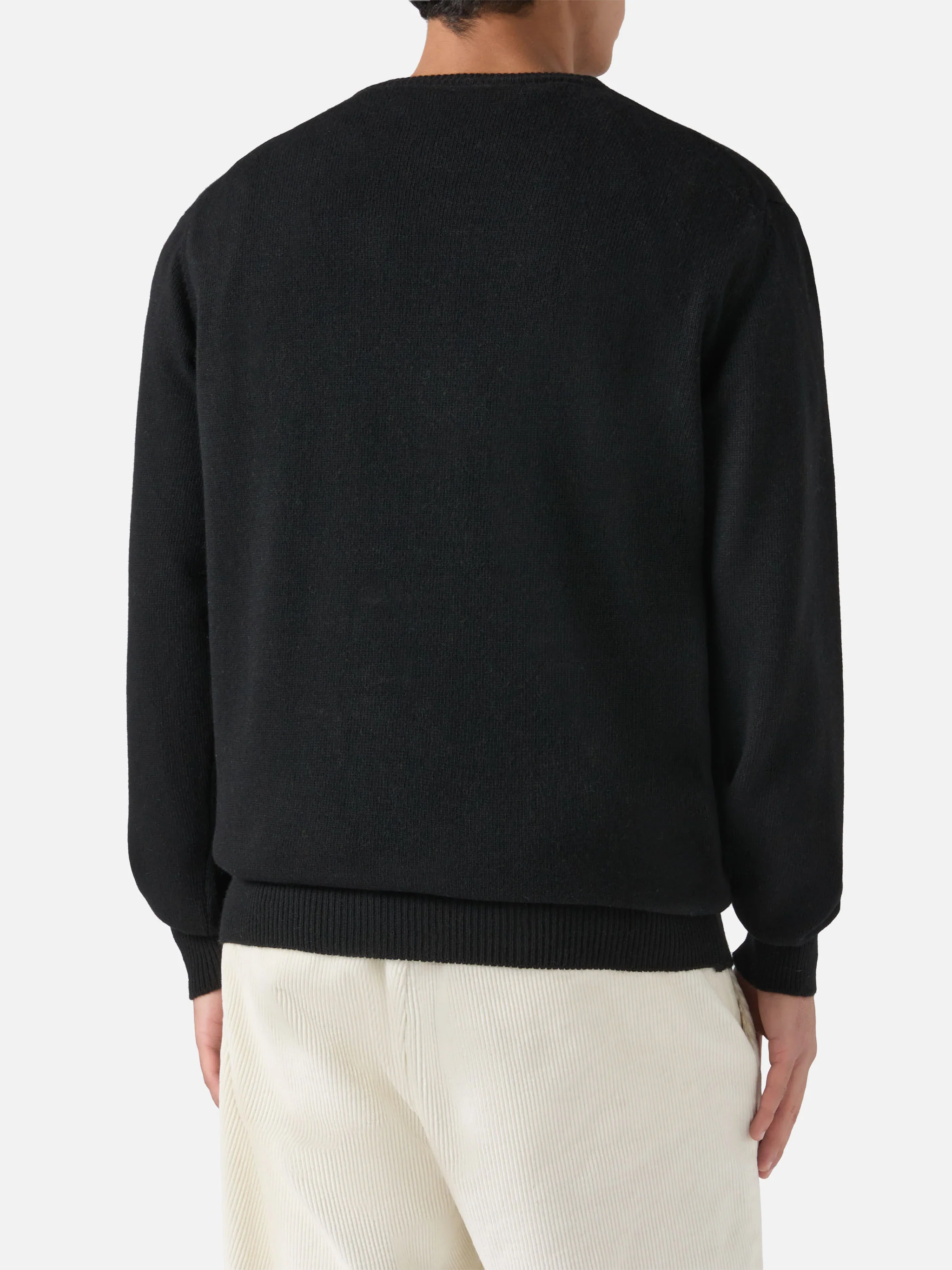 Black crewneck Heron with Super G embroidery | SUPER G SPECIAL EDITION - Image 2