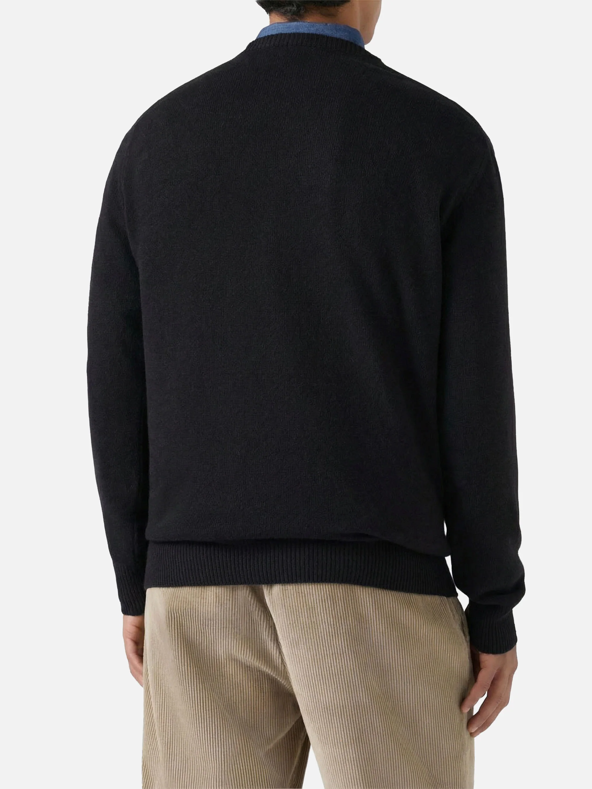 Black crewneck Heron with Tequila addicted jacquard - Image 2