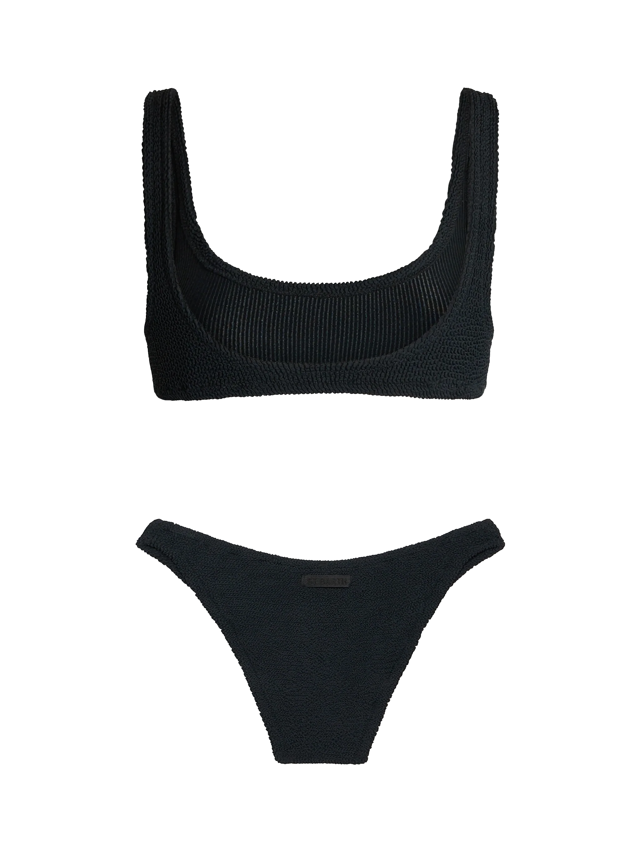 Black crinkle bralette bikini Naima Elise - Image 3