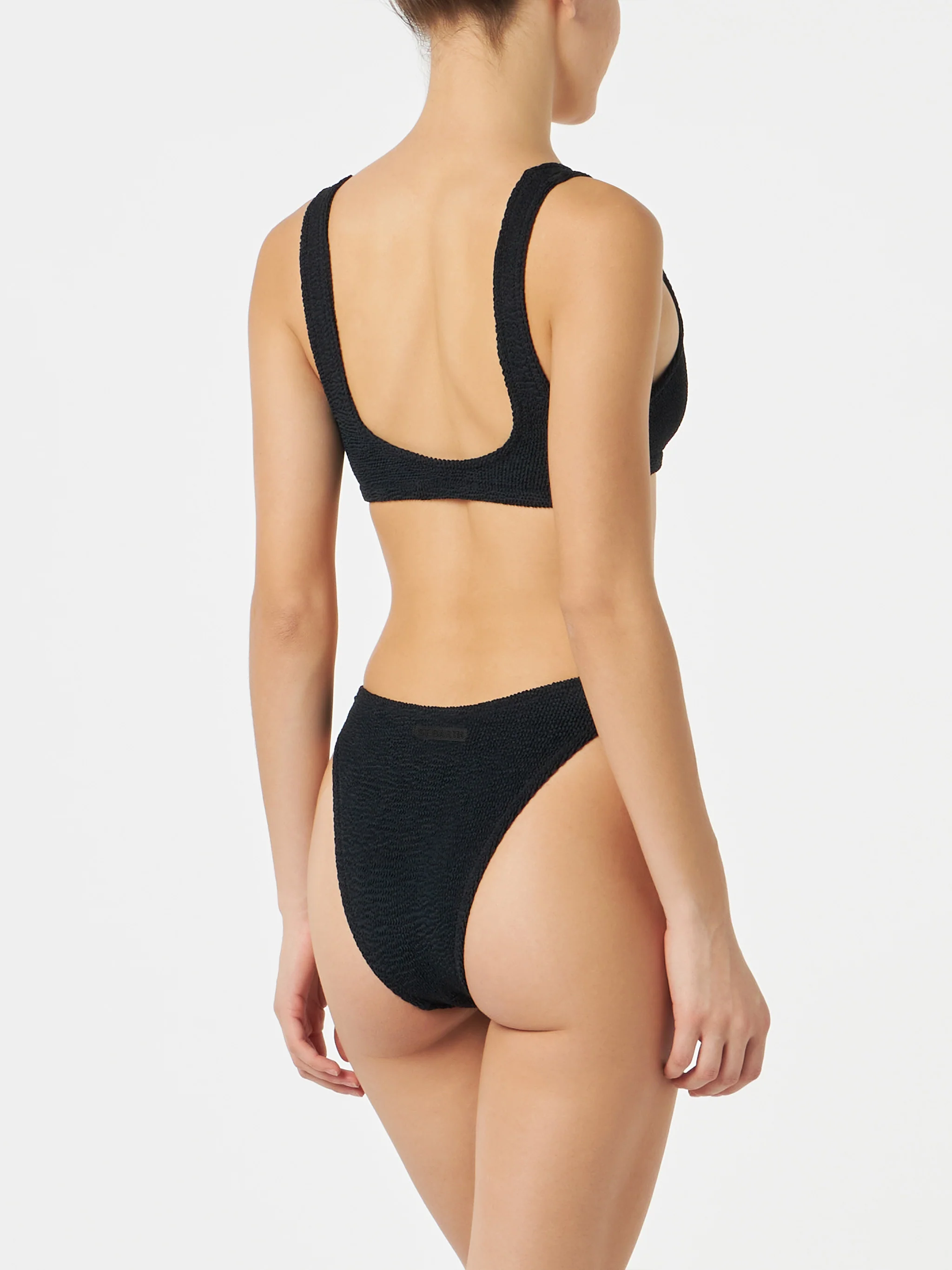 Black crinkle bralette bikini Naima Elise - Image 4