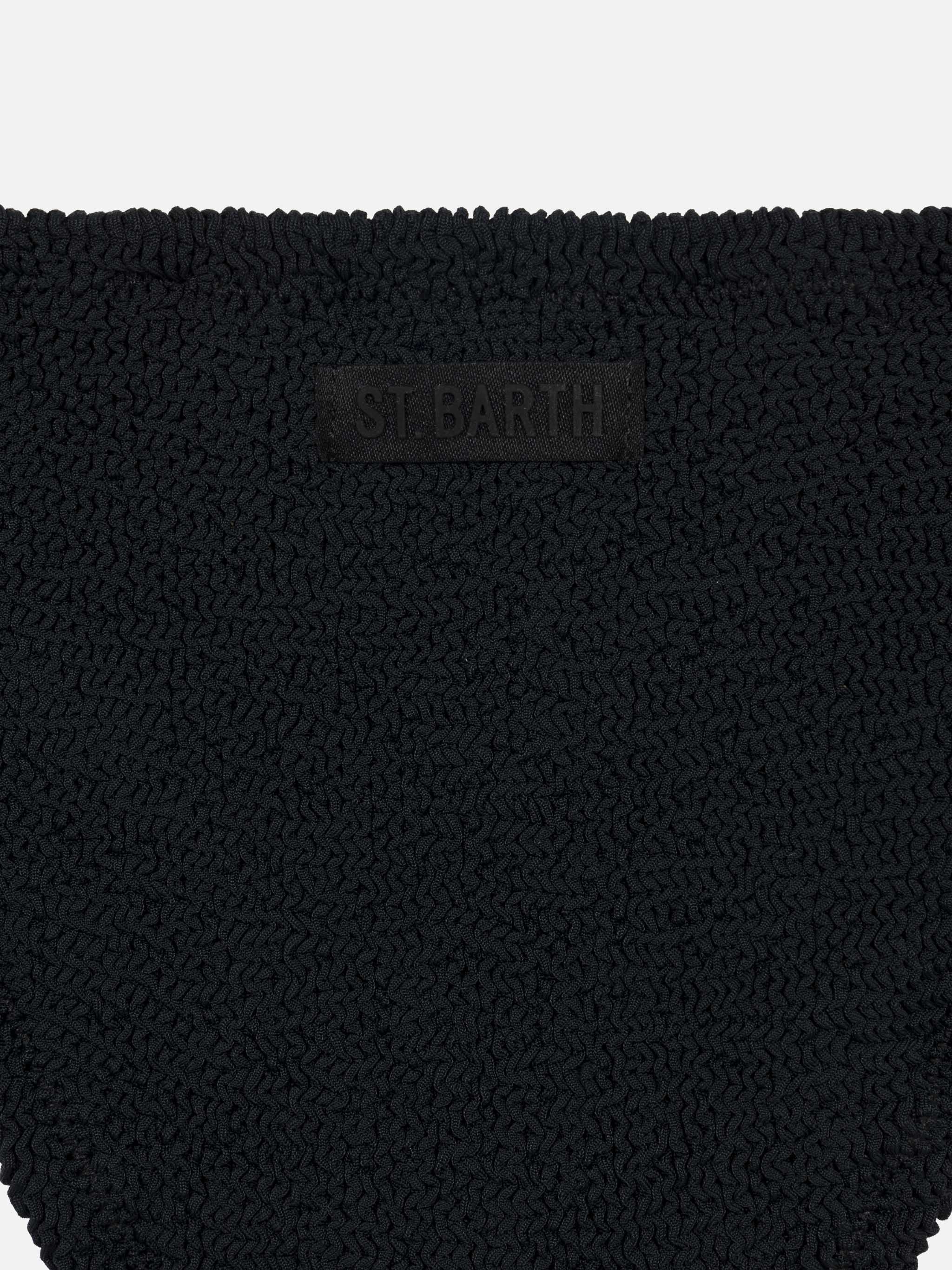 Black crinkle classic bralette bikini Baker - Image 3