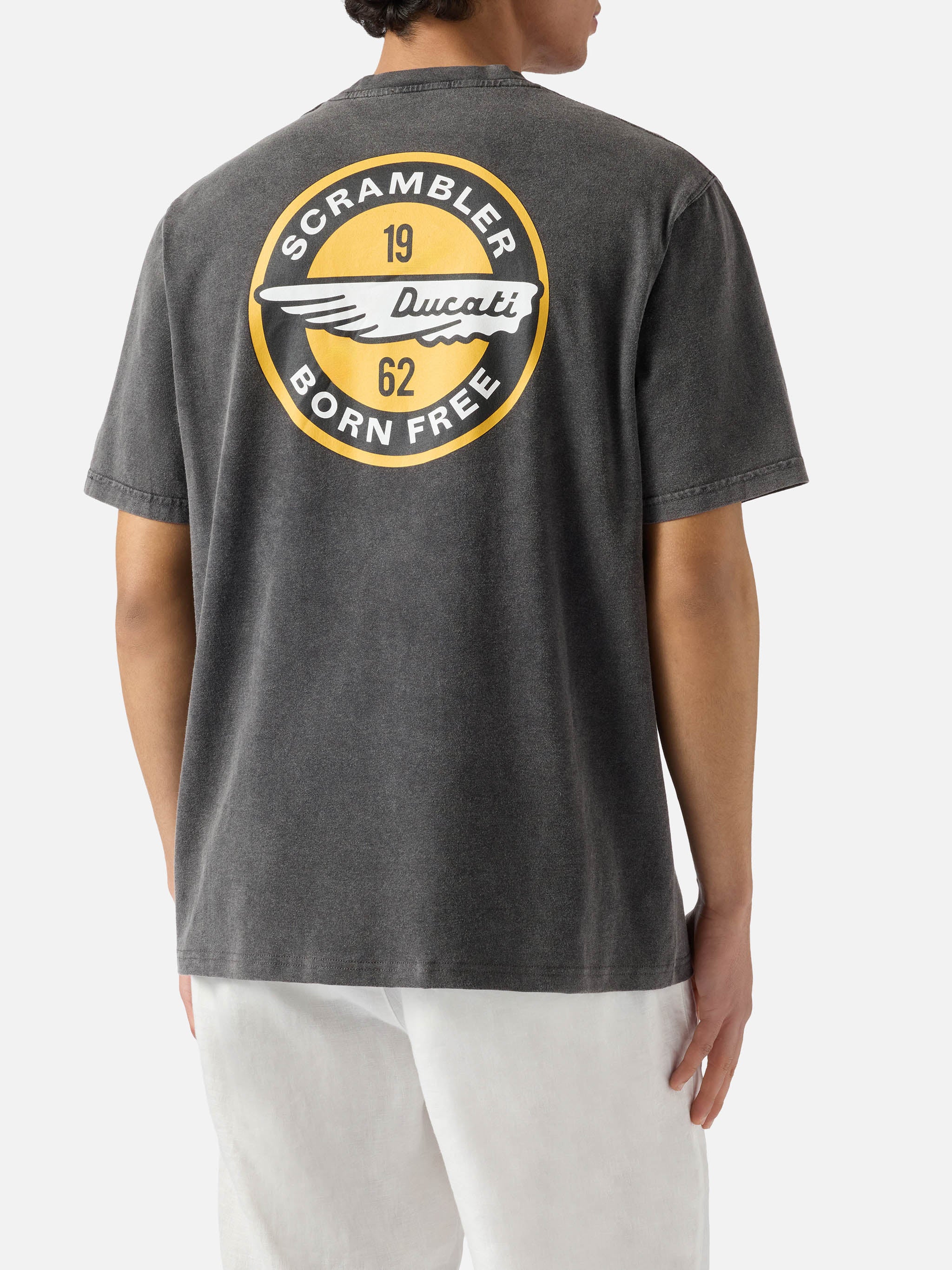 Black Jack t-shirt with Ducati Scrambler print | Special Edition - Image 4