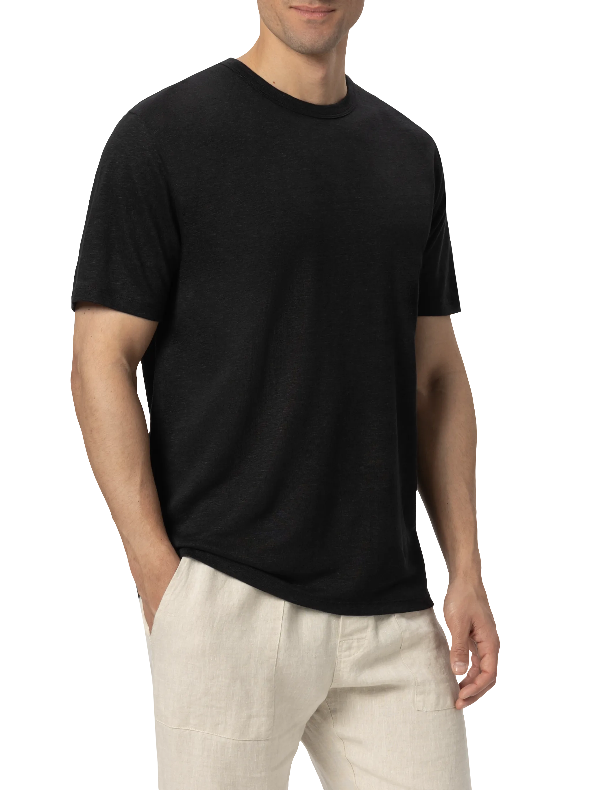Black linen jersey t-shirt Ecstasea - Image 2