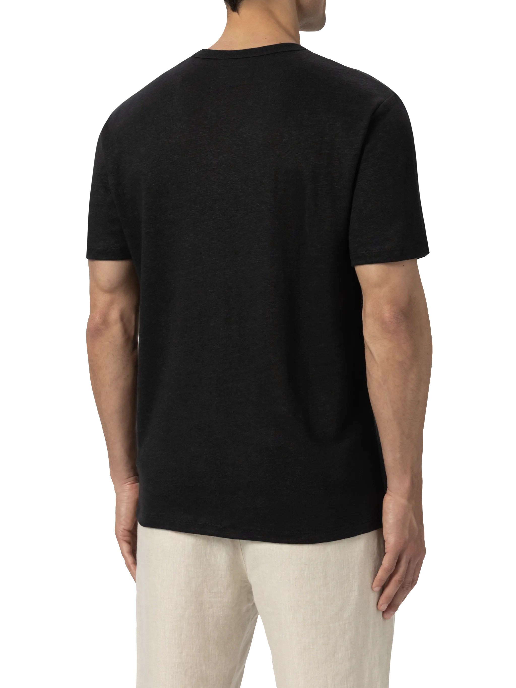 Black linen jersey t-shirt Ecstasea - Image 4