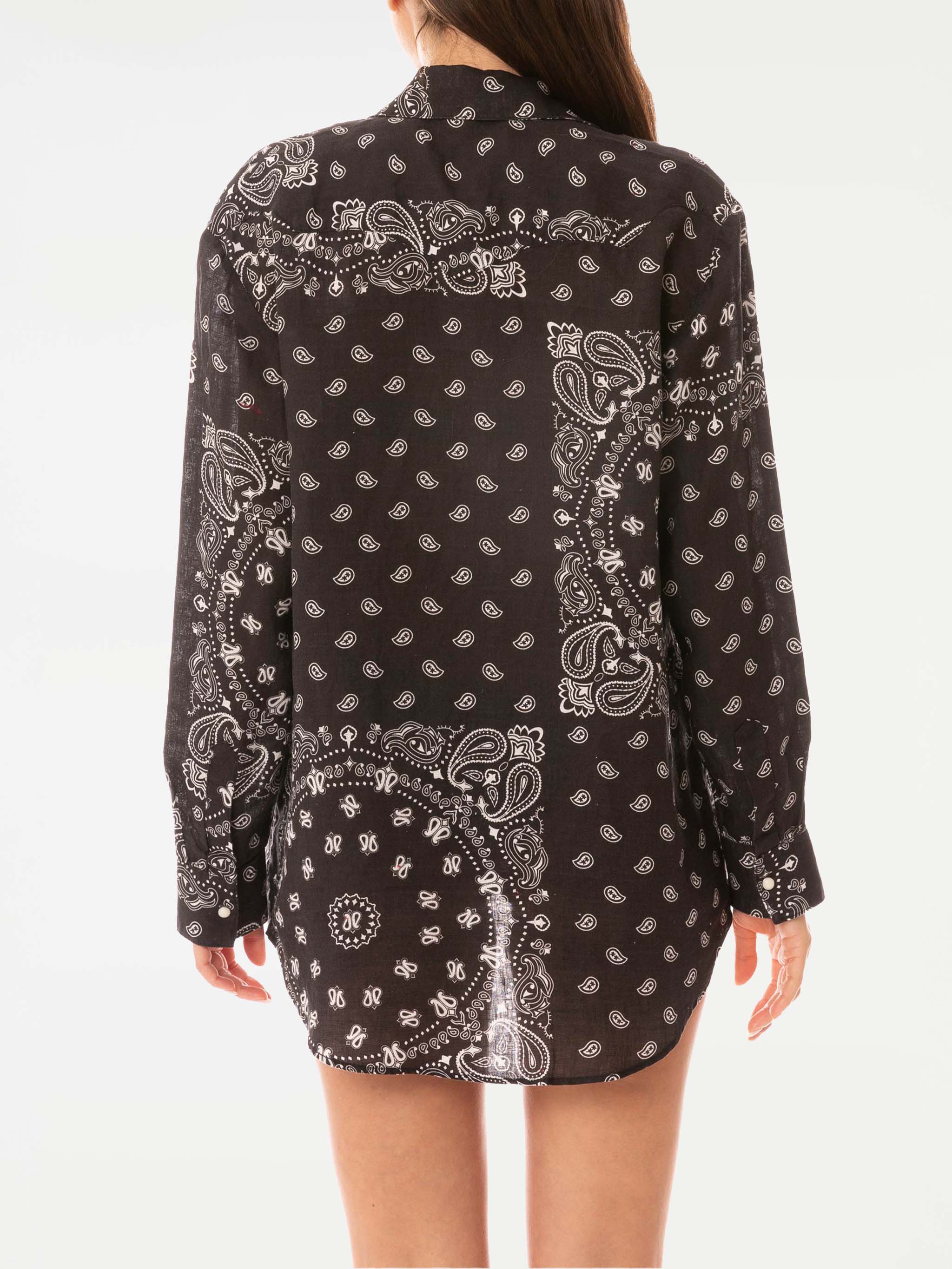 Alodie Tex black linen shirt - Image 2