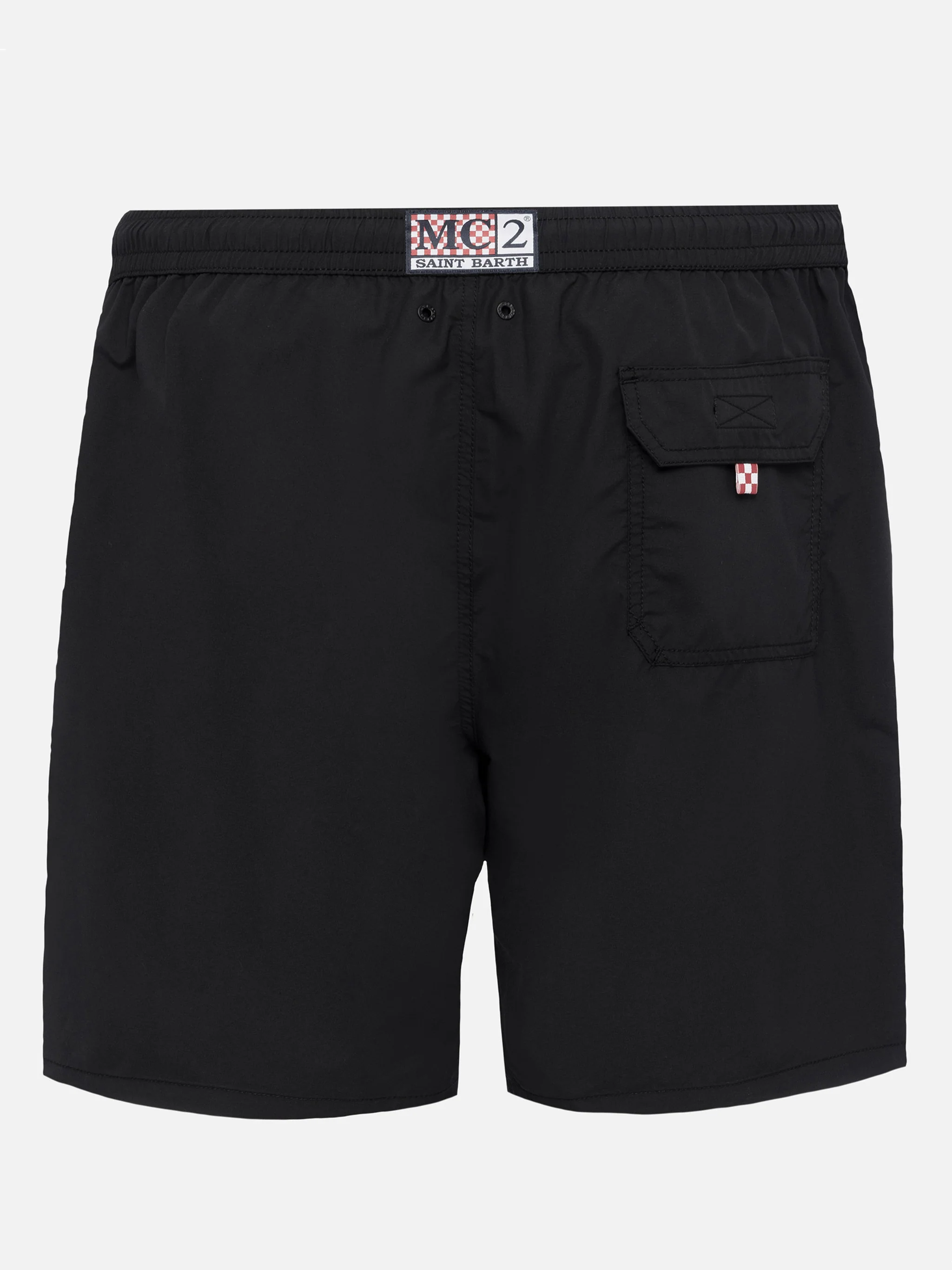 Black long swim shorts Patmos - Image 2