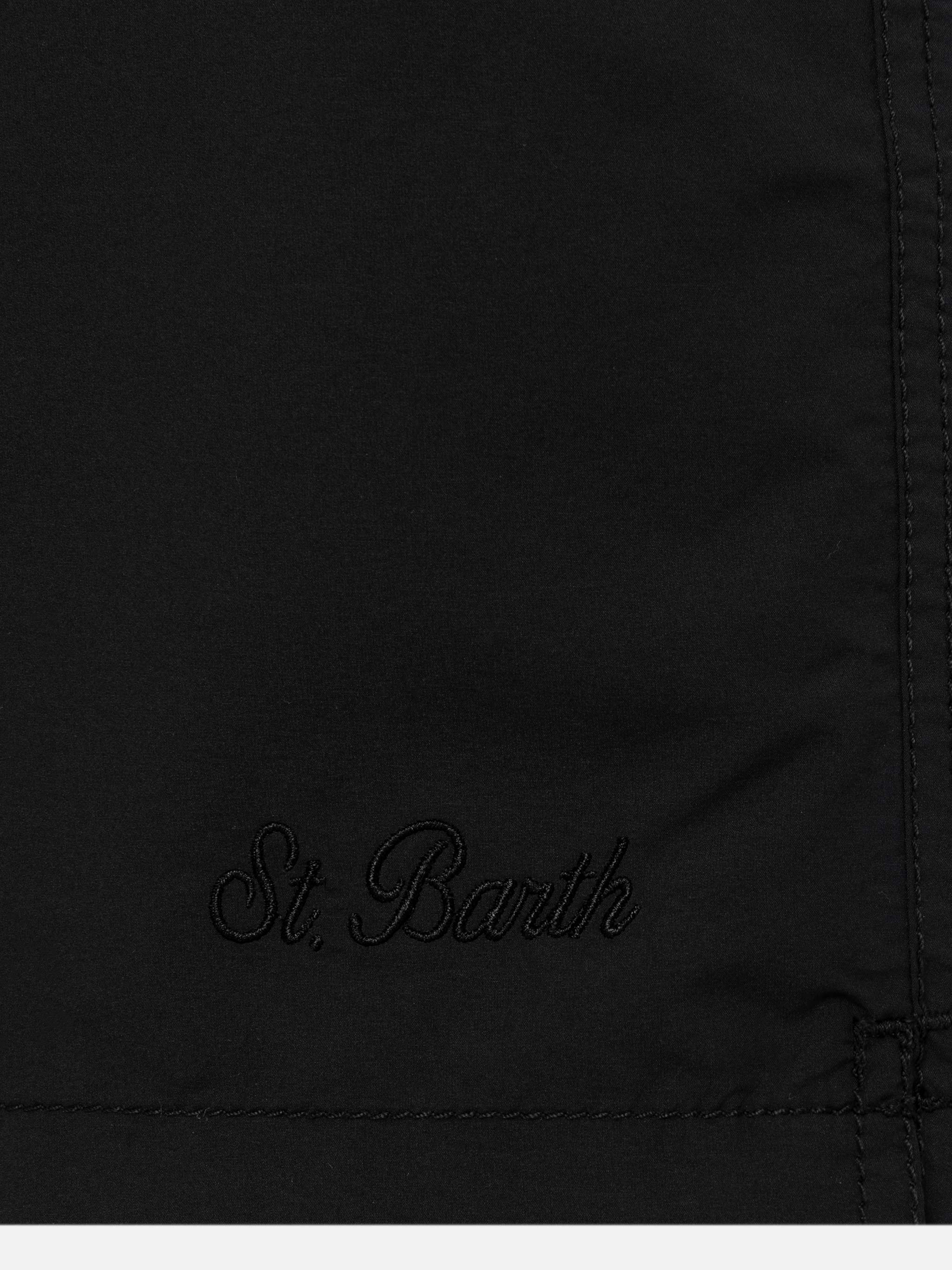 Black long swim shorts Patmos - Image 3