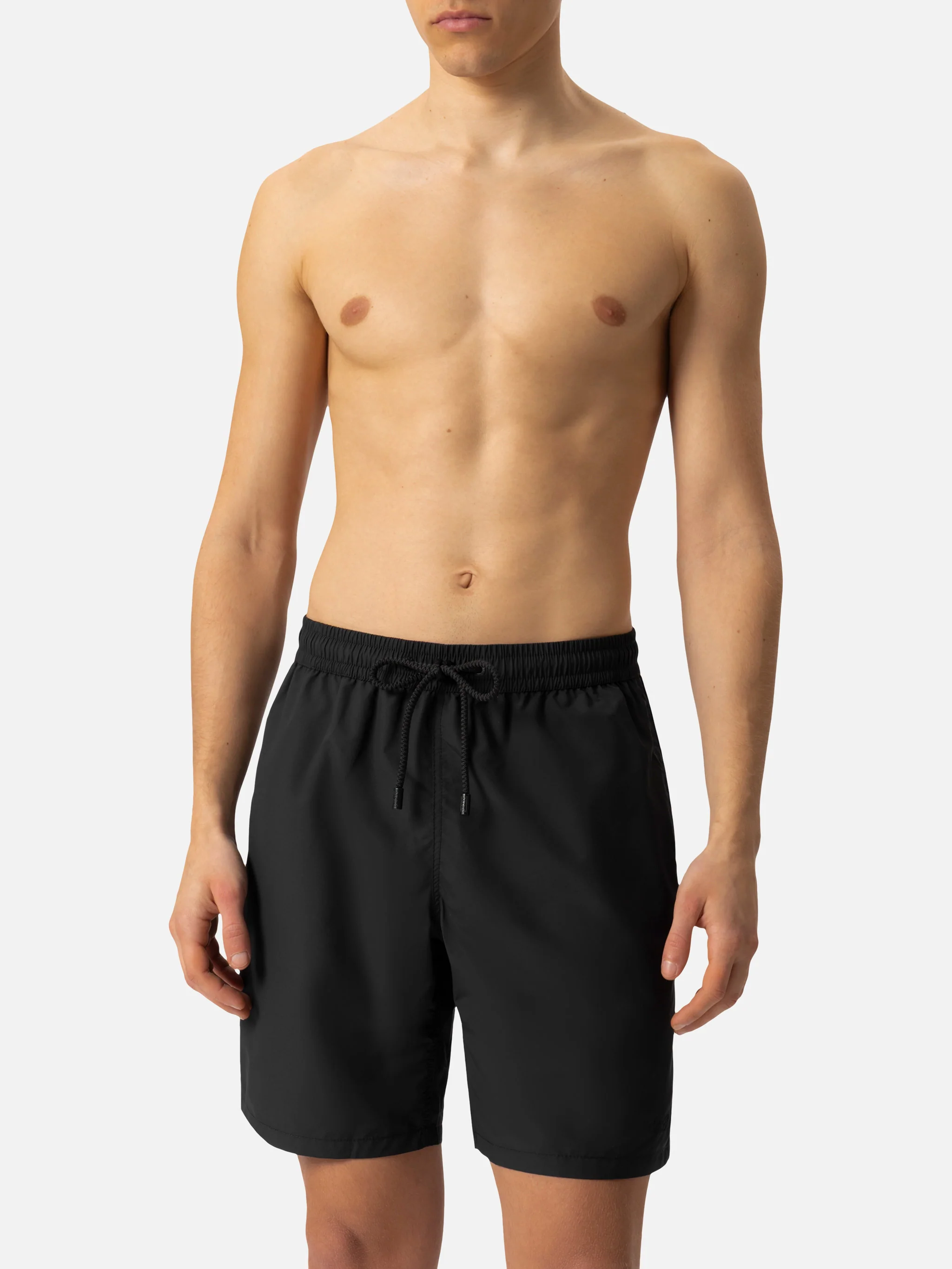 Black long swim shorts Patmos - Image 5