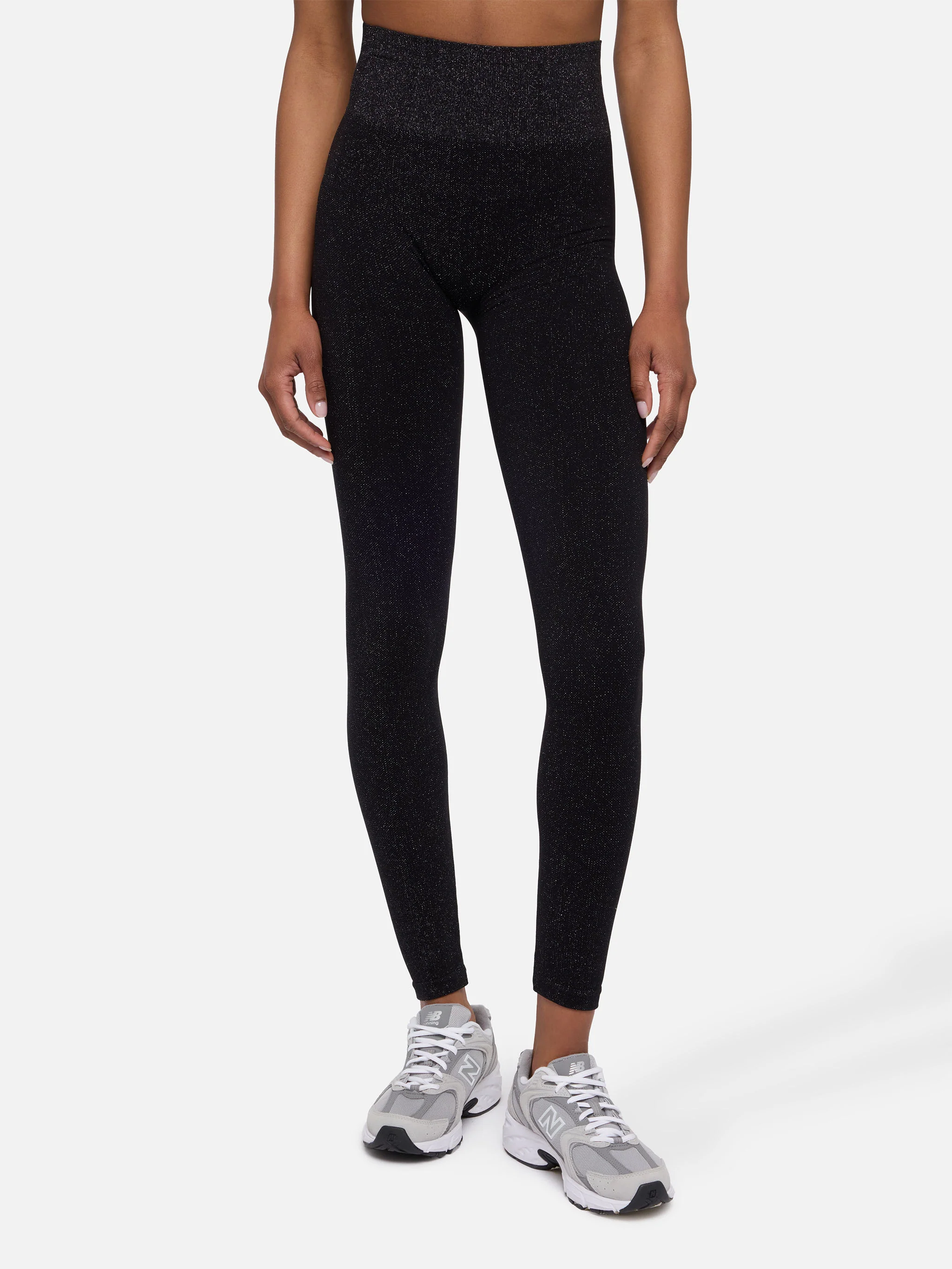Black lurex legging Avice - Image 2