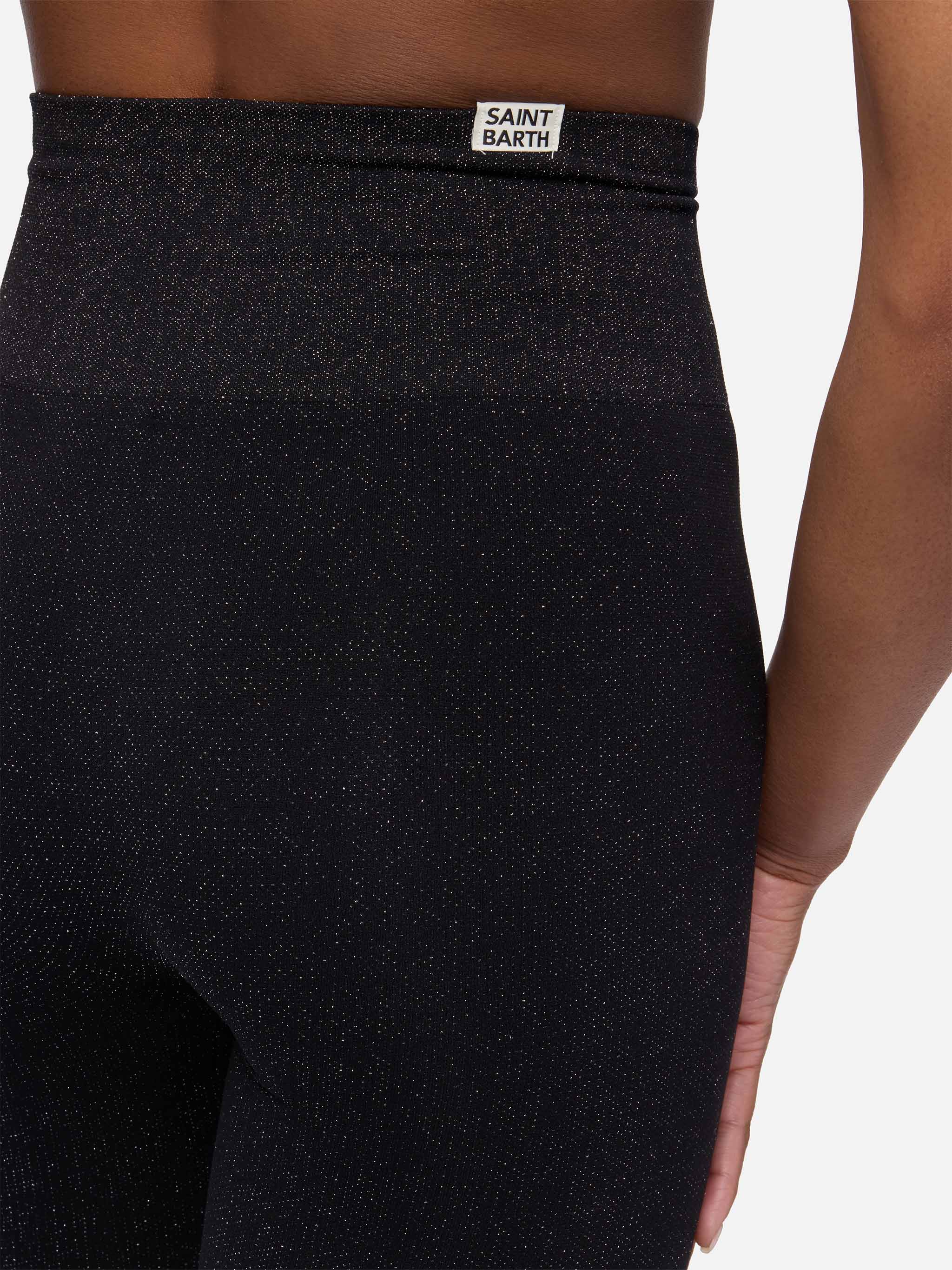 Black lurex legging Avice - Image 3