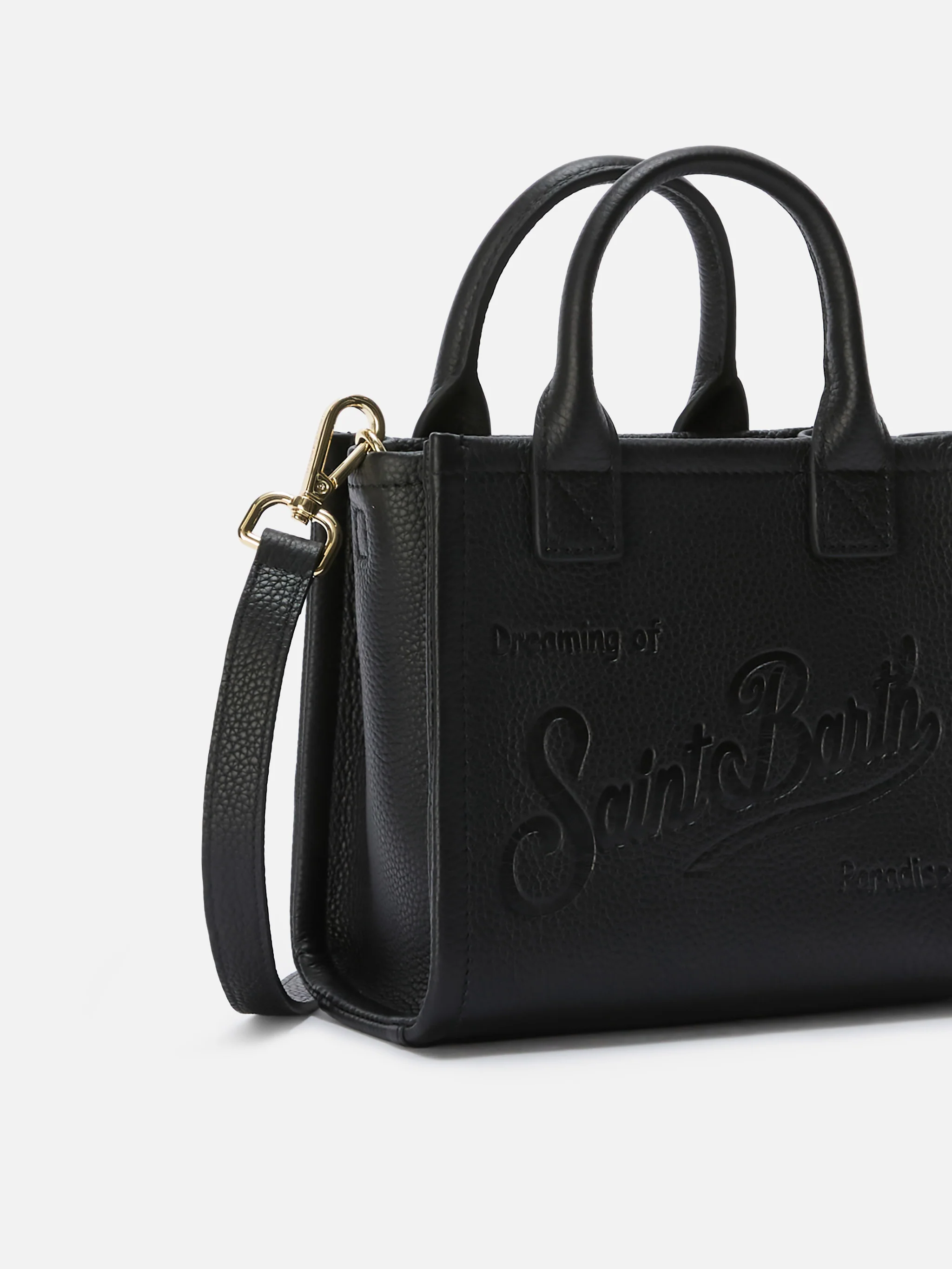Black pebbled leather Vanity mini bag - Image 2