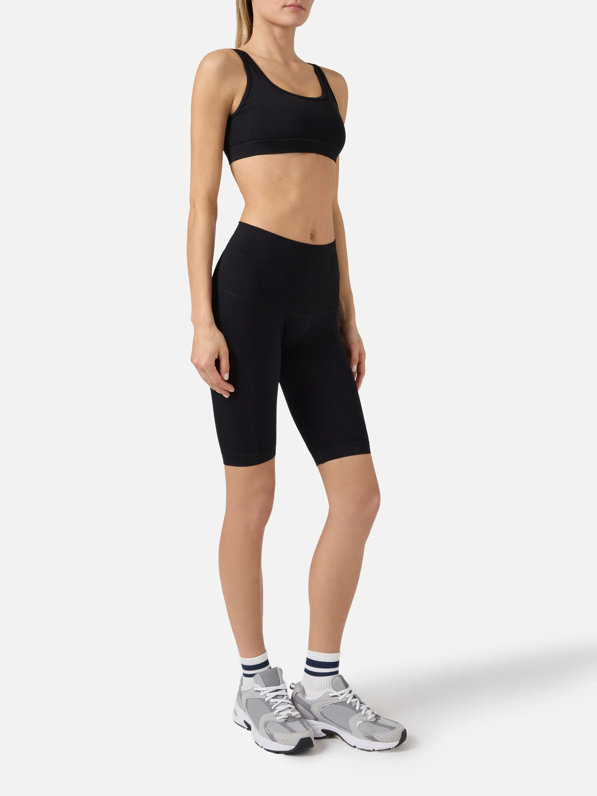Black stretch technical fabric Fify sports top - Image 6