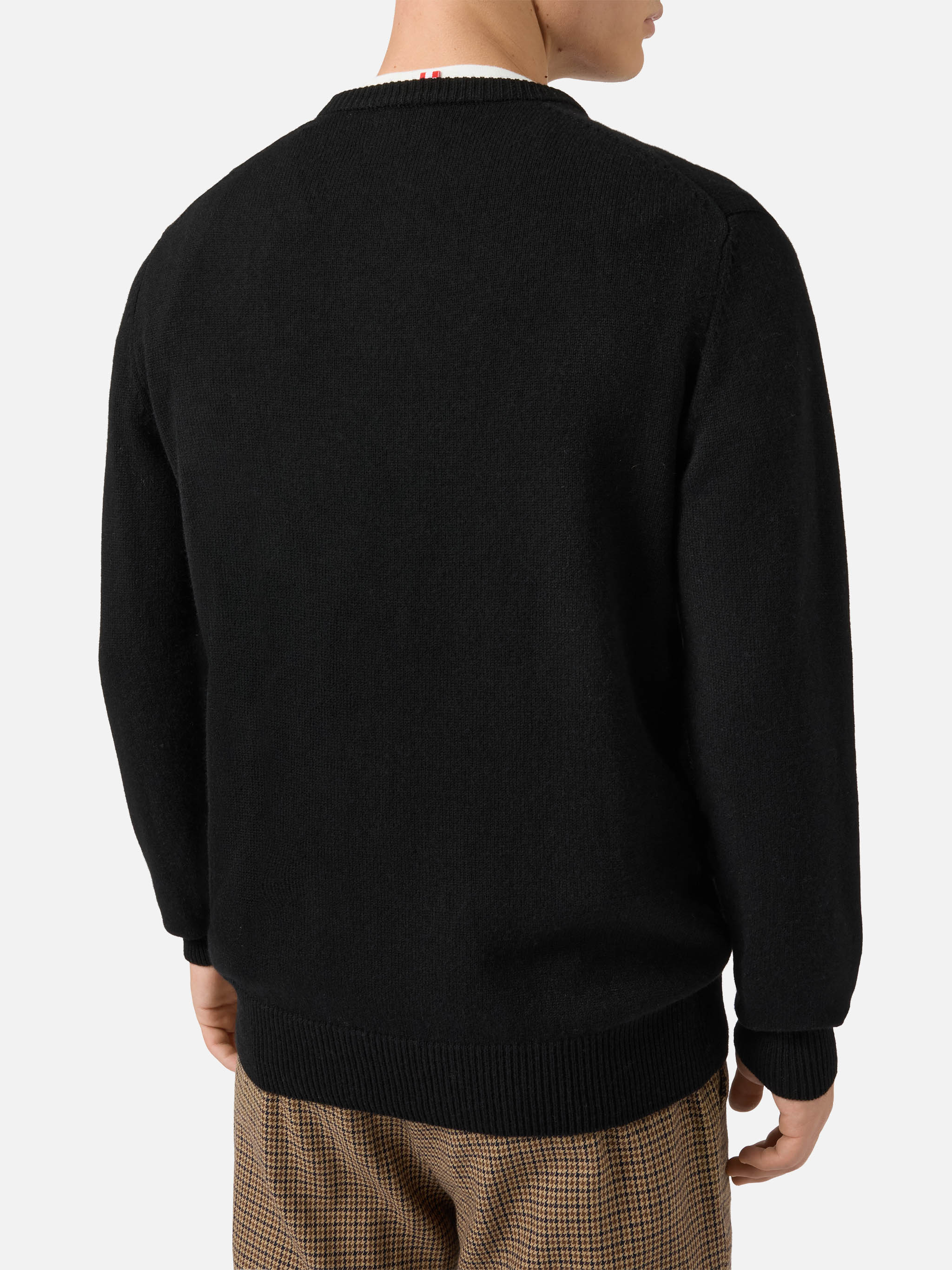 Black sweater Heron with Apres ski lover embroidery - Image 3
