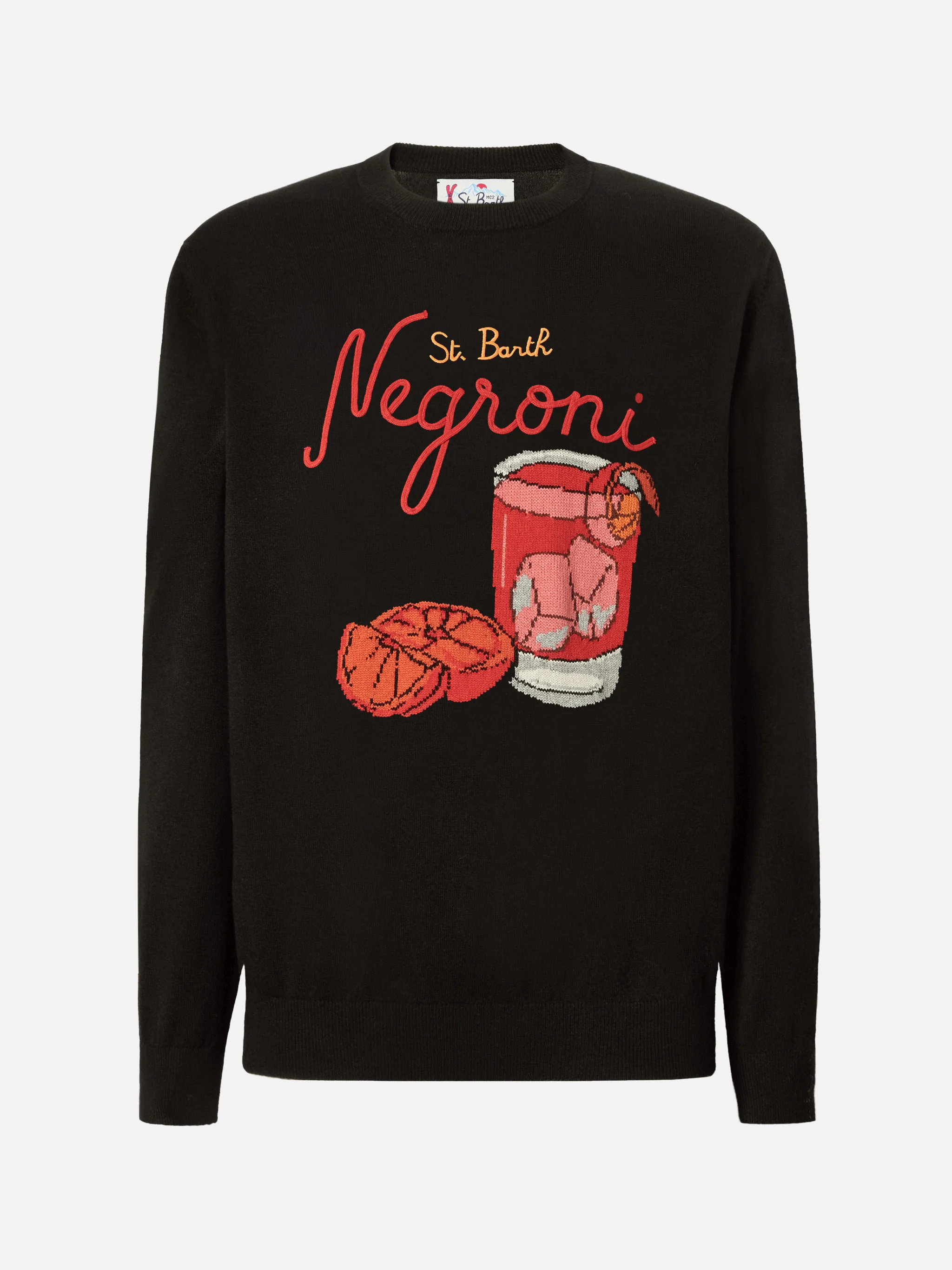 Black sweater Heron with St. Barth Negroni embroidery - Image 5