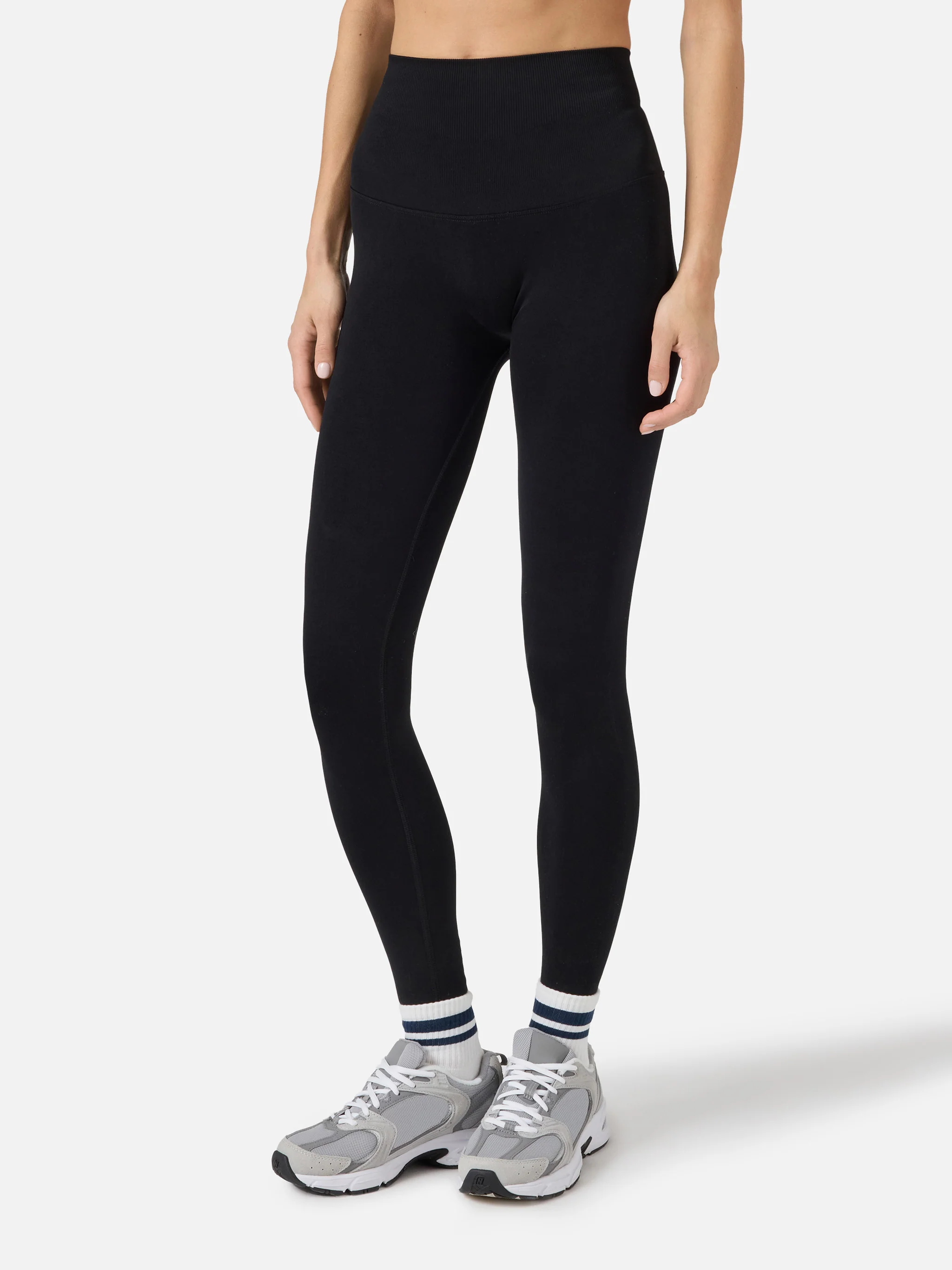 Black Vega technical fabric sports leggings - Image 2