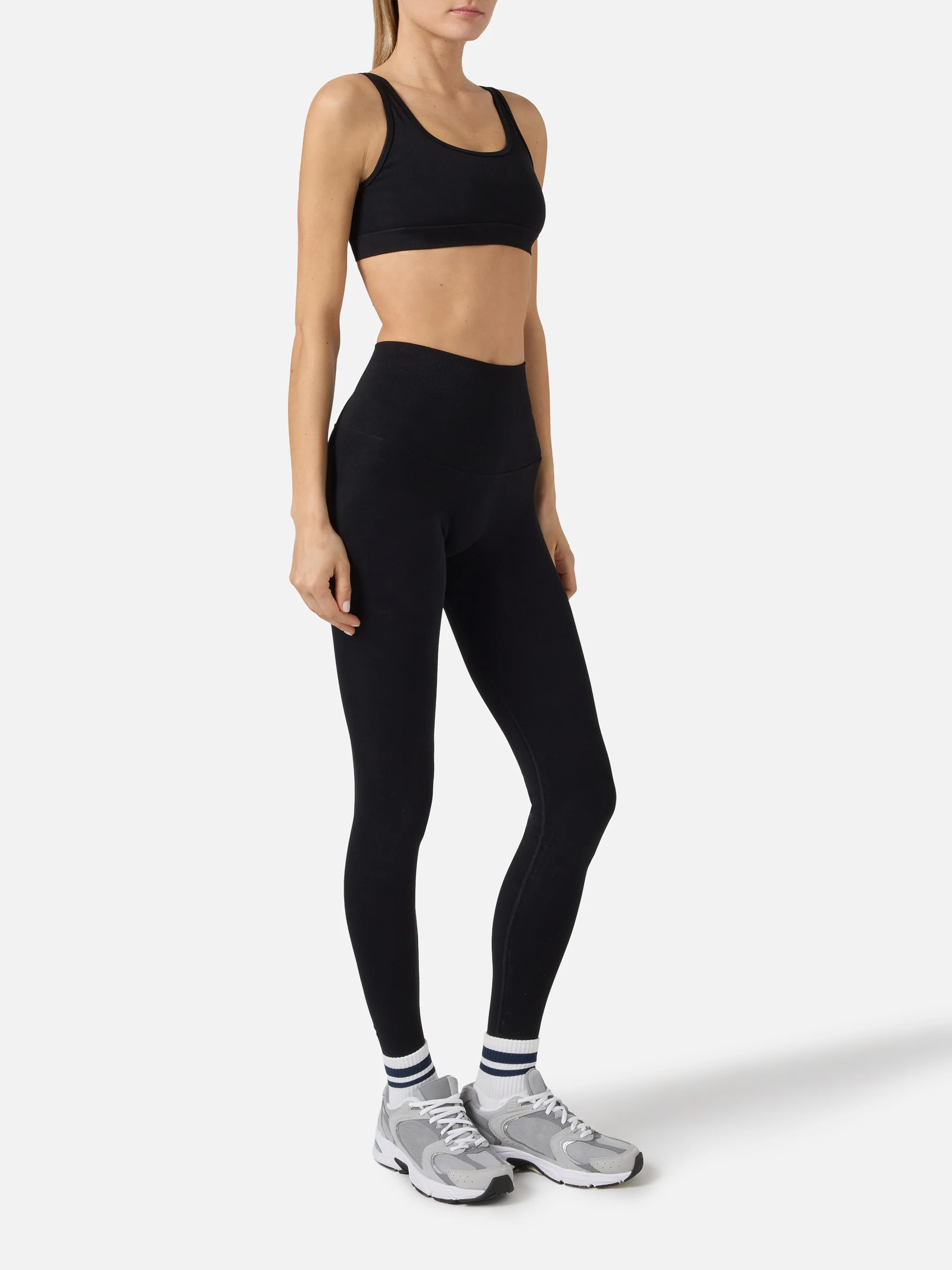 Black Vega technical fabric sports leggings - Image 3