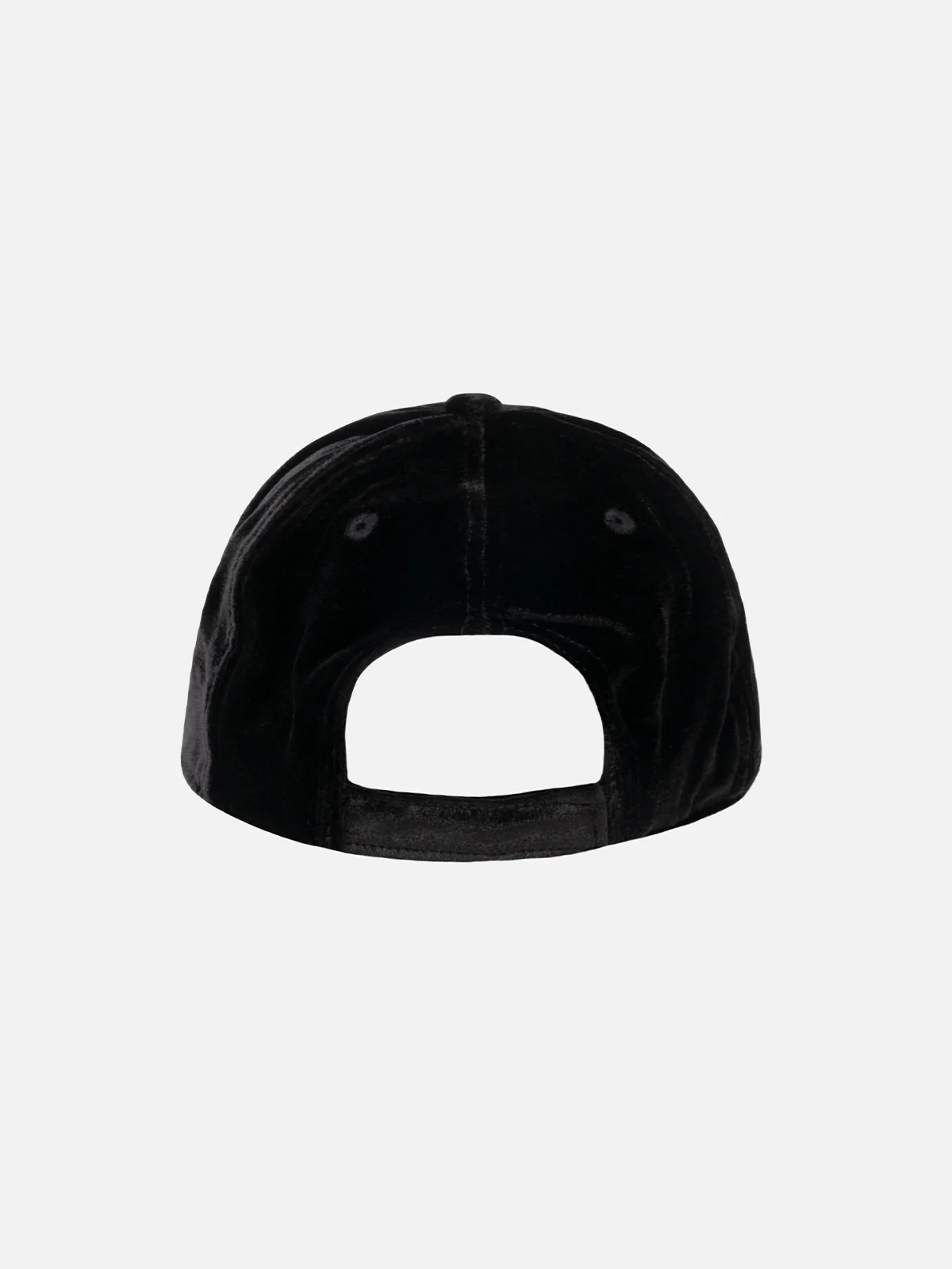Black velvet ball cap Baseball with rhinestones logo - Image 3