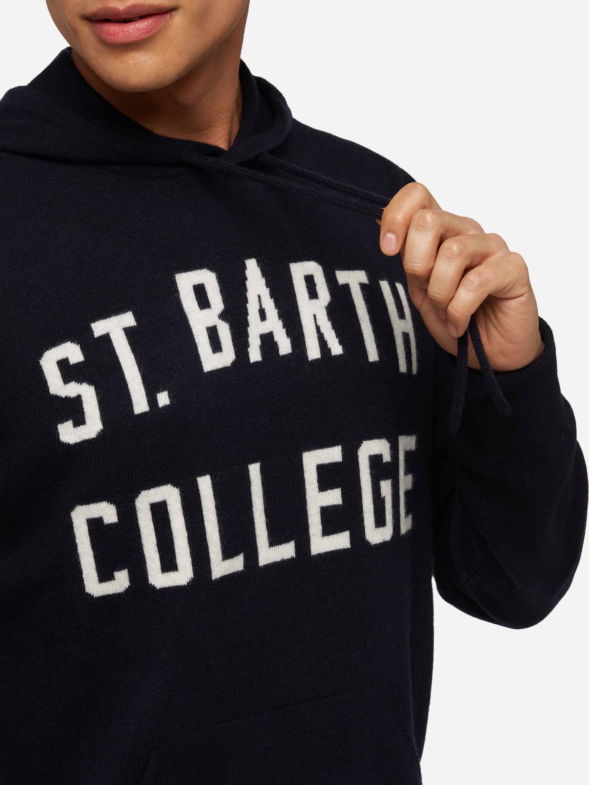 Blended cashmere hooded sweater Wood - Image 2