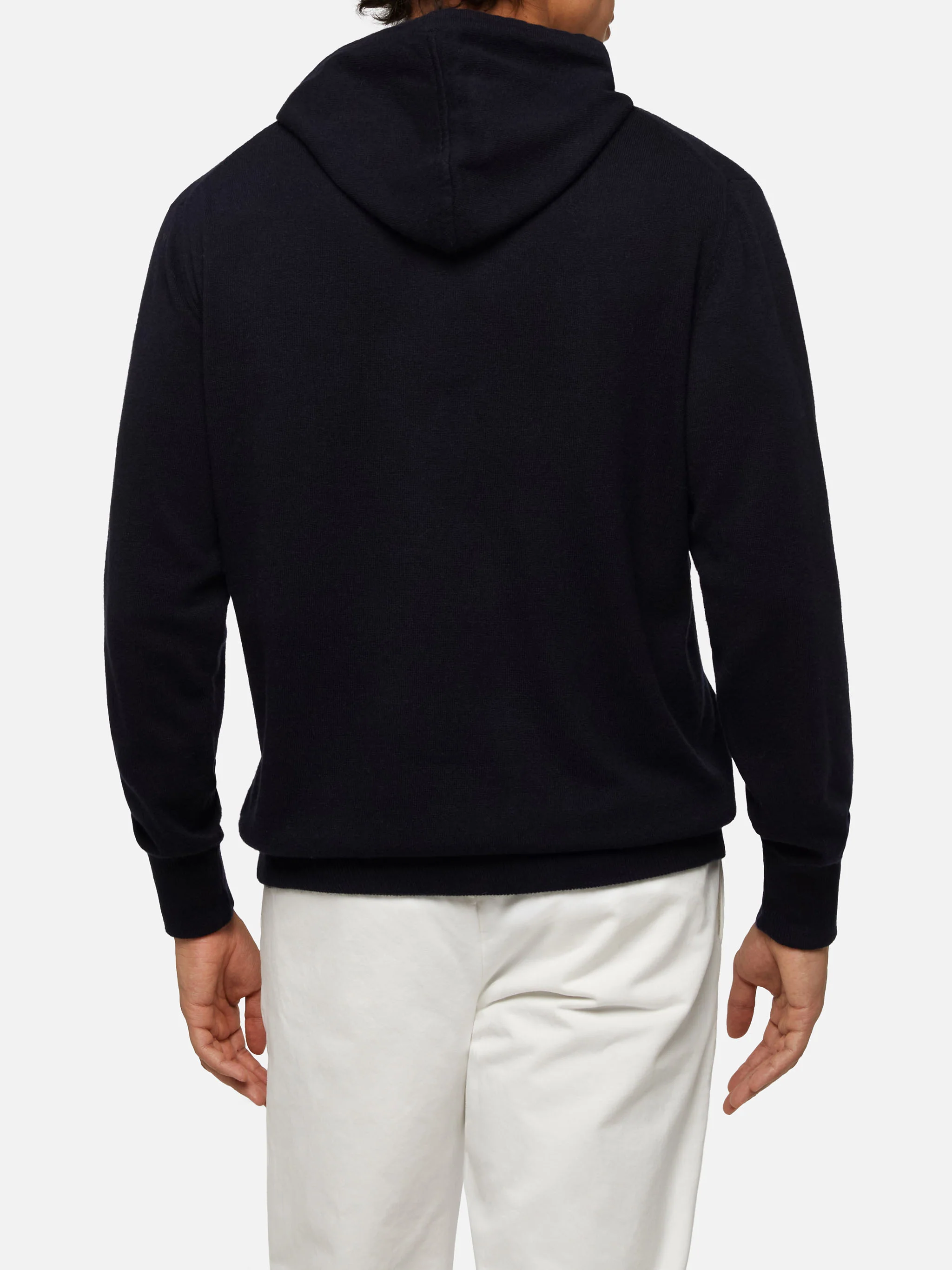 Blended cashmere hooded sweater Wood - Image 3