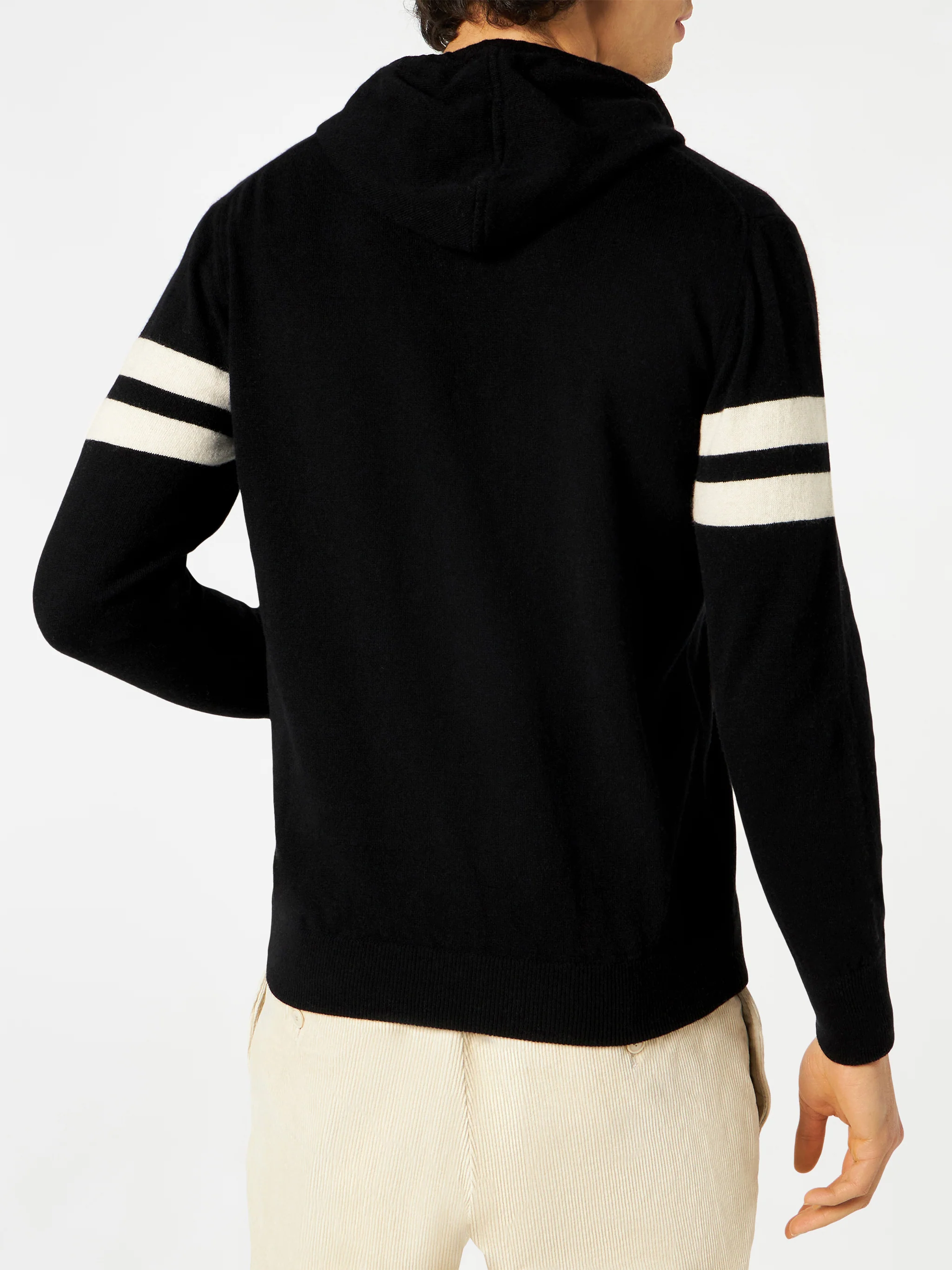 Blended cashmere hooded sweater - Image 2