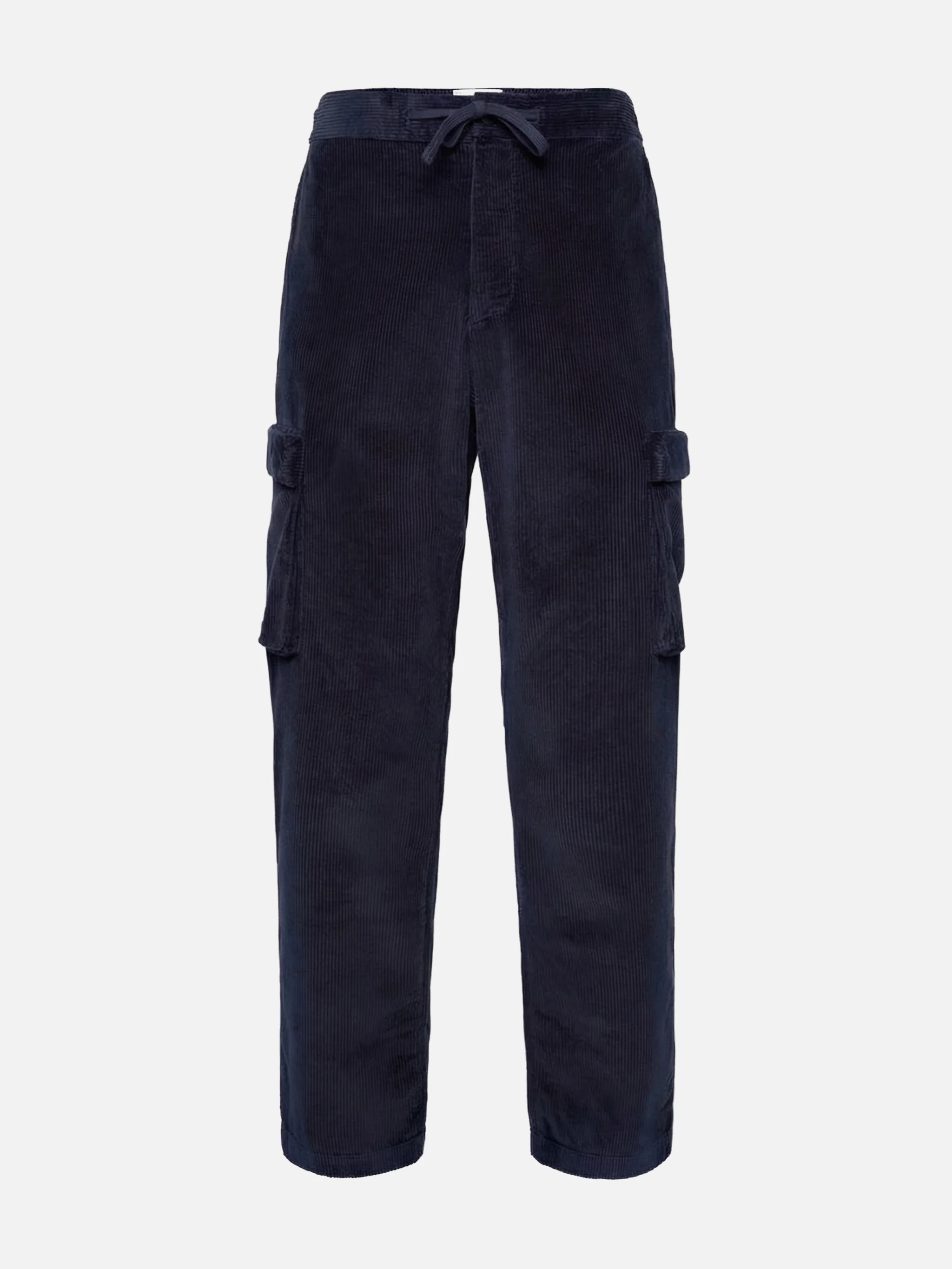 Blu Navy corduroy cargo pants Goldeck - Image 4
