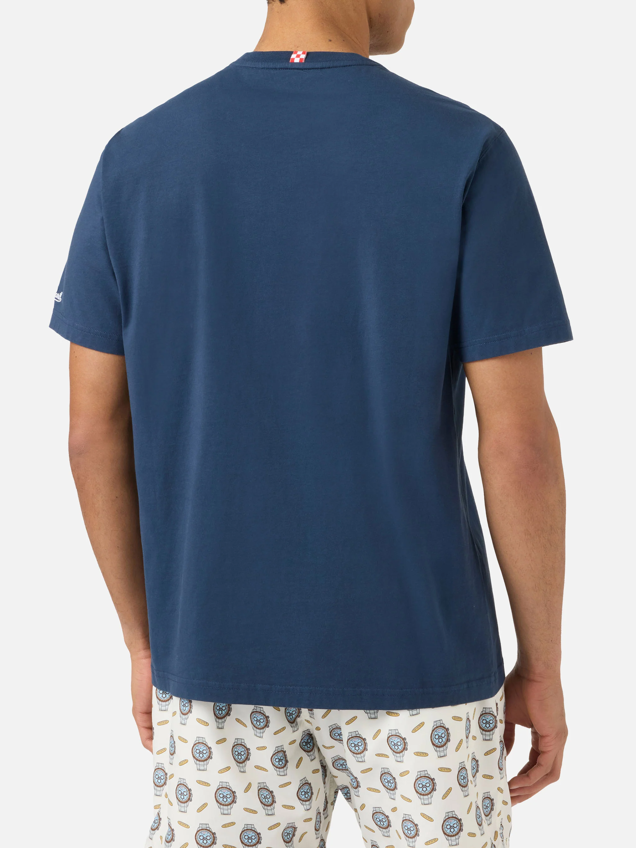 Blue Austin t-shirt with watch and My Reseller Is Different embroidery - Image 4