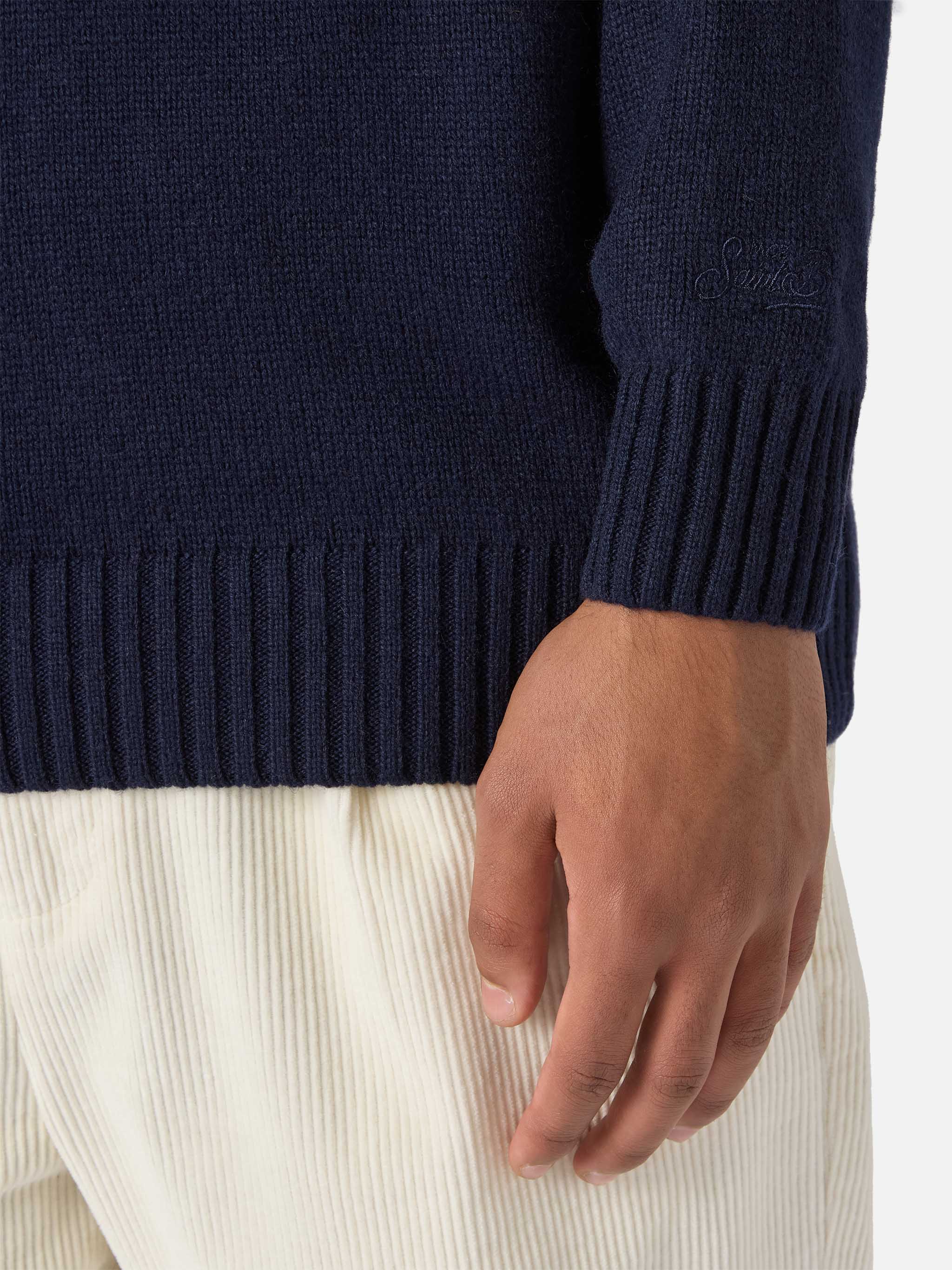 Blue Bombardino Light sweater with Après Ski jacquard - Image 4