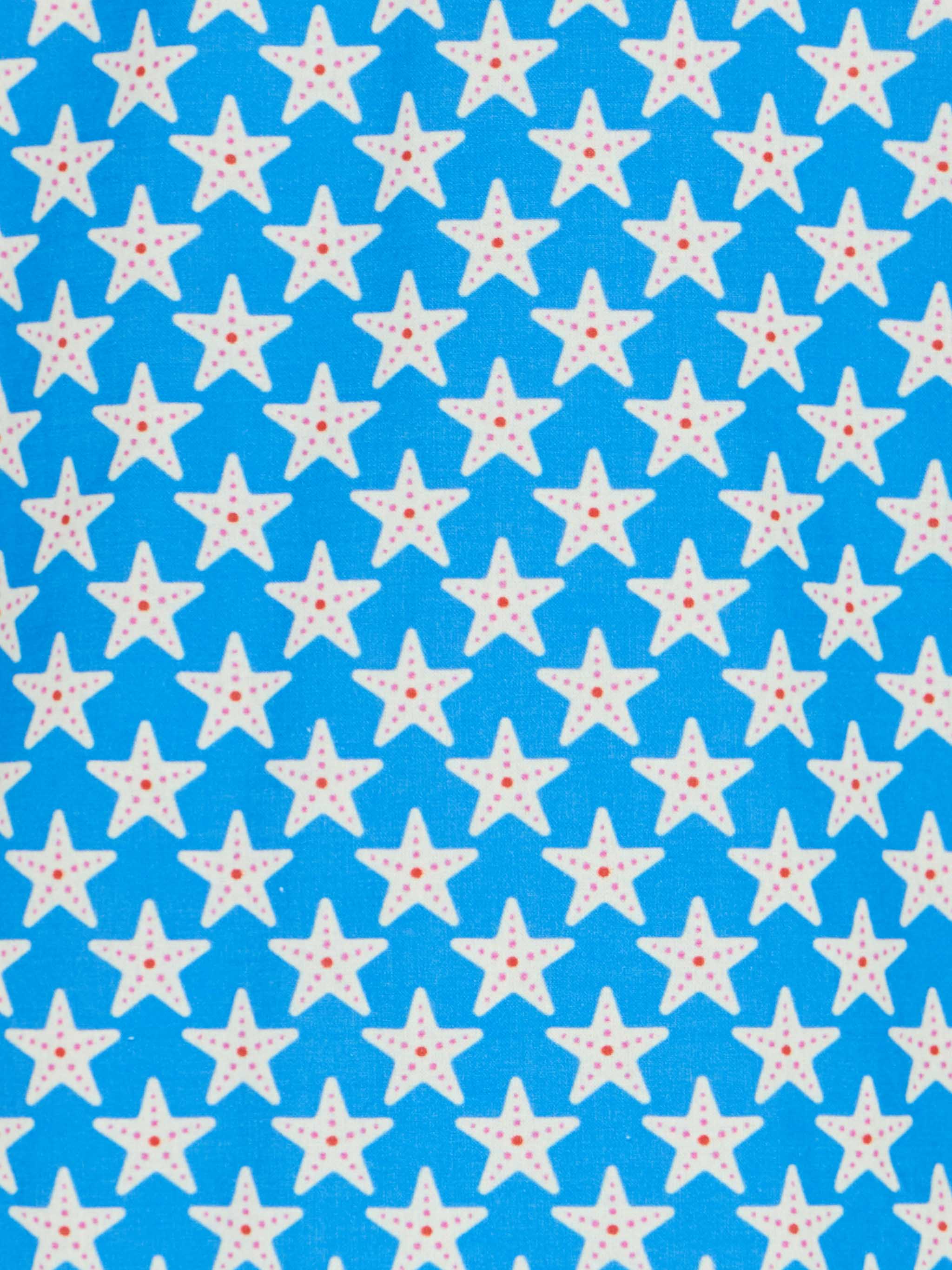 Blue Boy muslin cotton shirt Sharouk with seastar print - Image 3