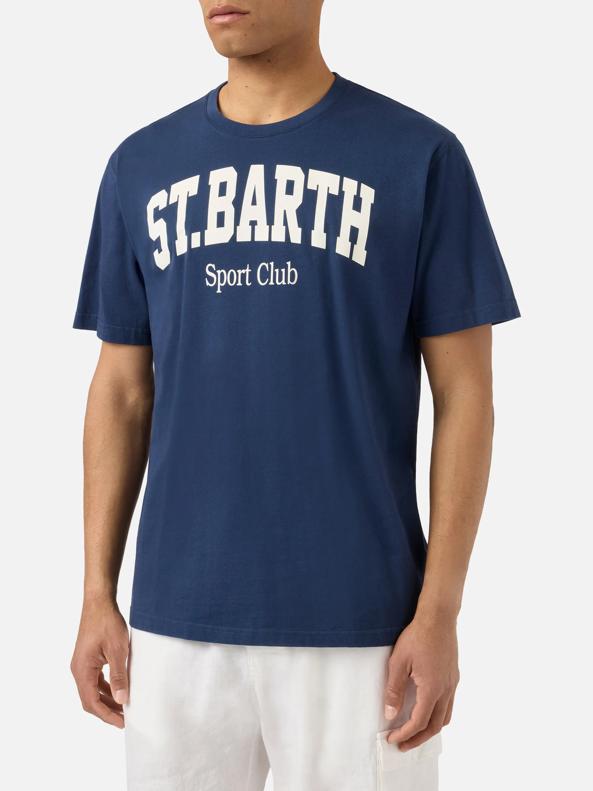 Blue Denver t-shirt with Sport Club print - Image 2