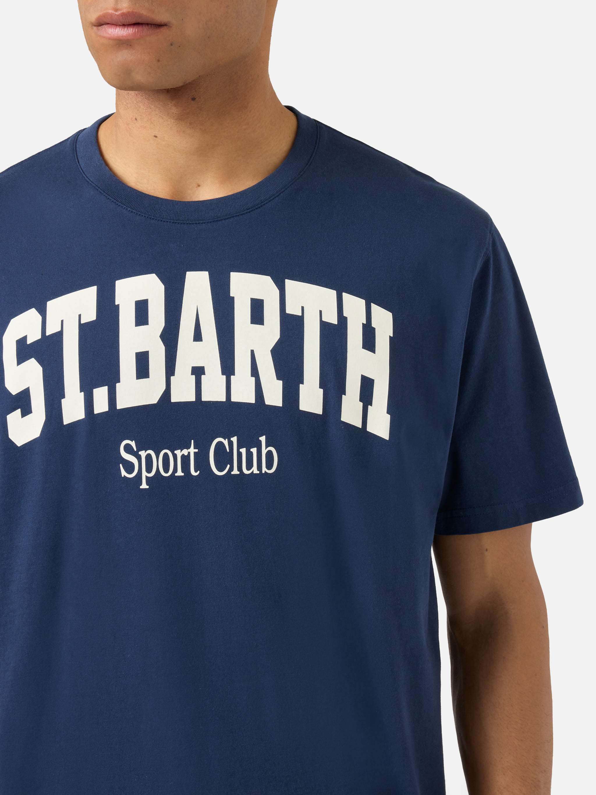 Blue Denver t-shirt with Sport Club print - Image 4