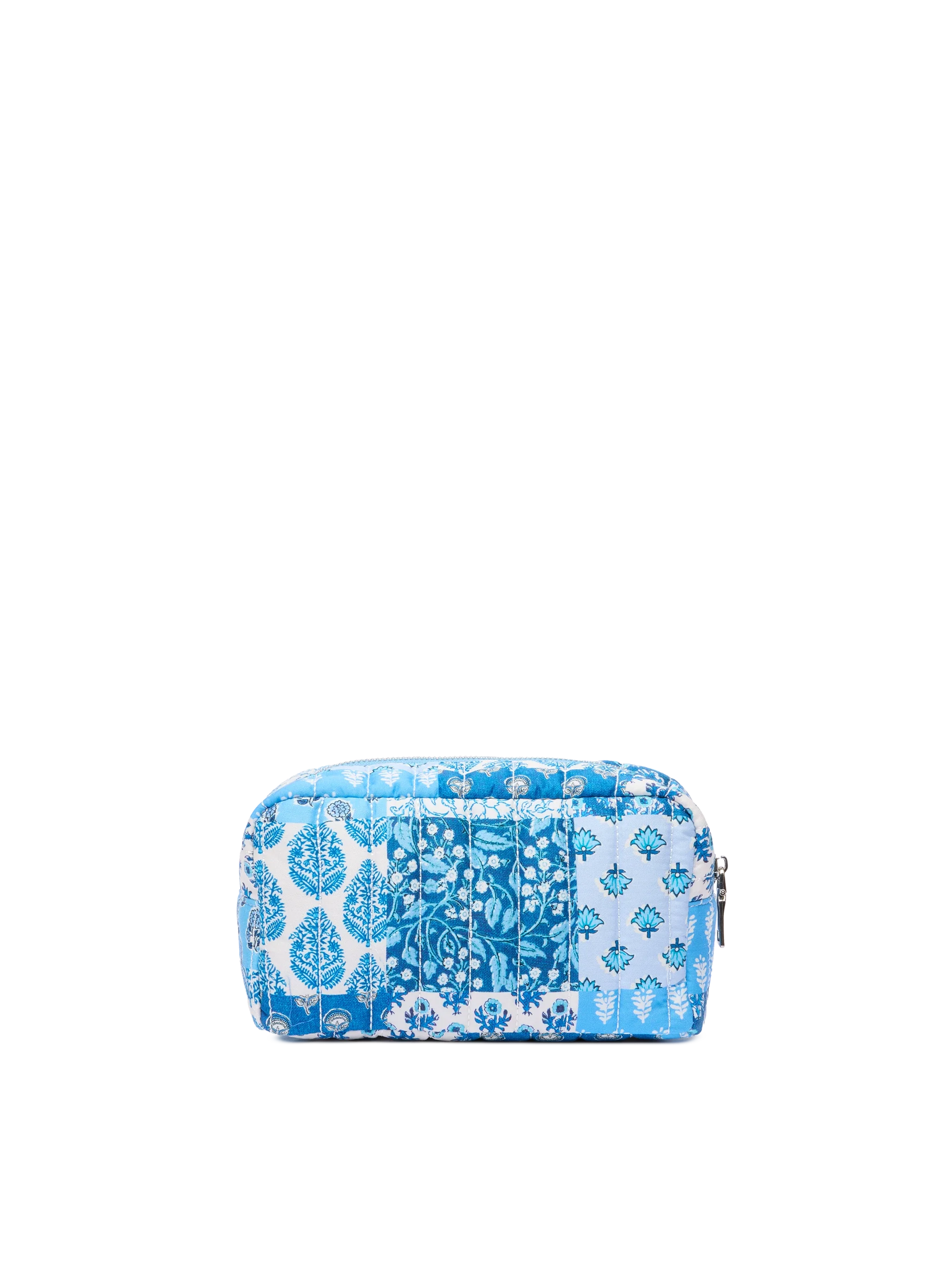 Blue flower quilted Soft Pouch - Image 3