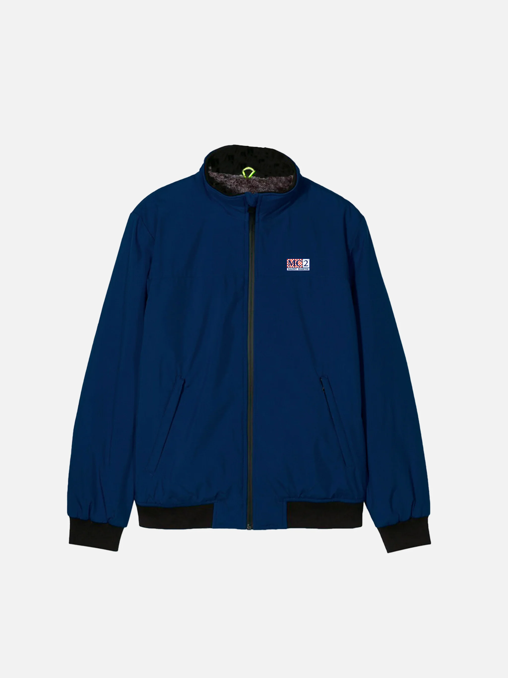 Boy blue bomber jacket Country Jr with furry lining