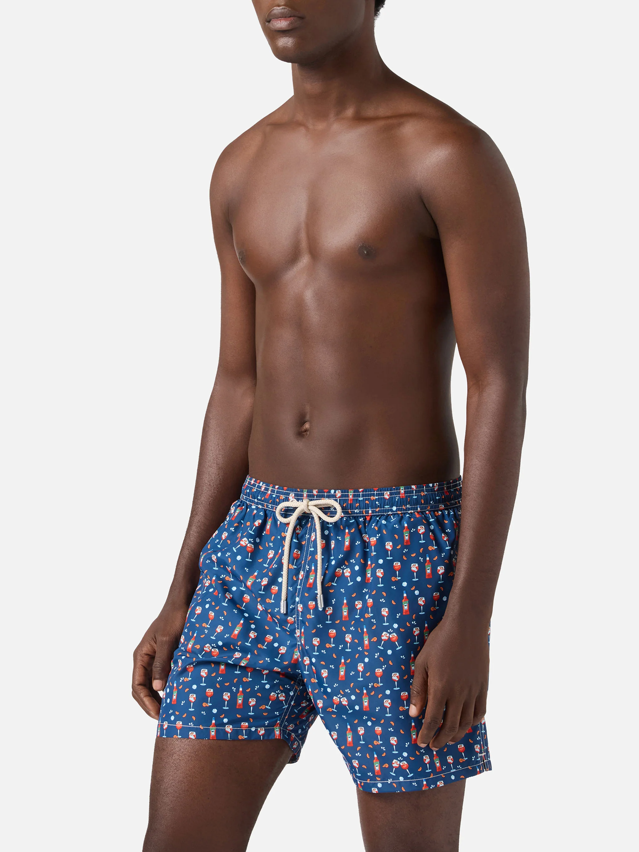 Blue Lighting Micro swim shorts with Aperol print | Special Edition - Image 3