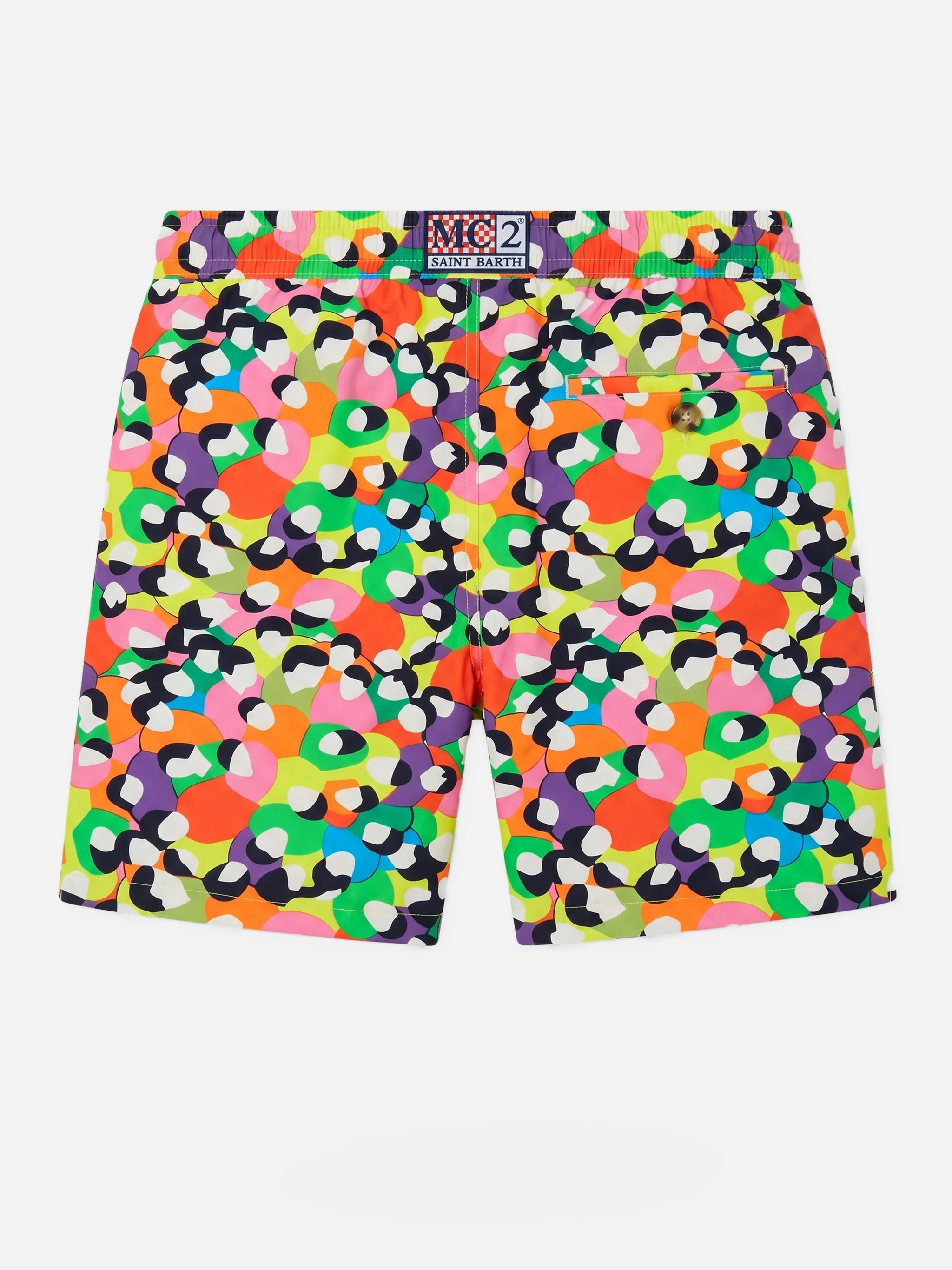 Multicolor Lighting swim shorts with abstract print | Special Edition - Image 2