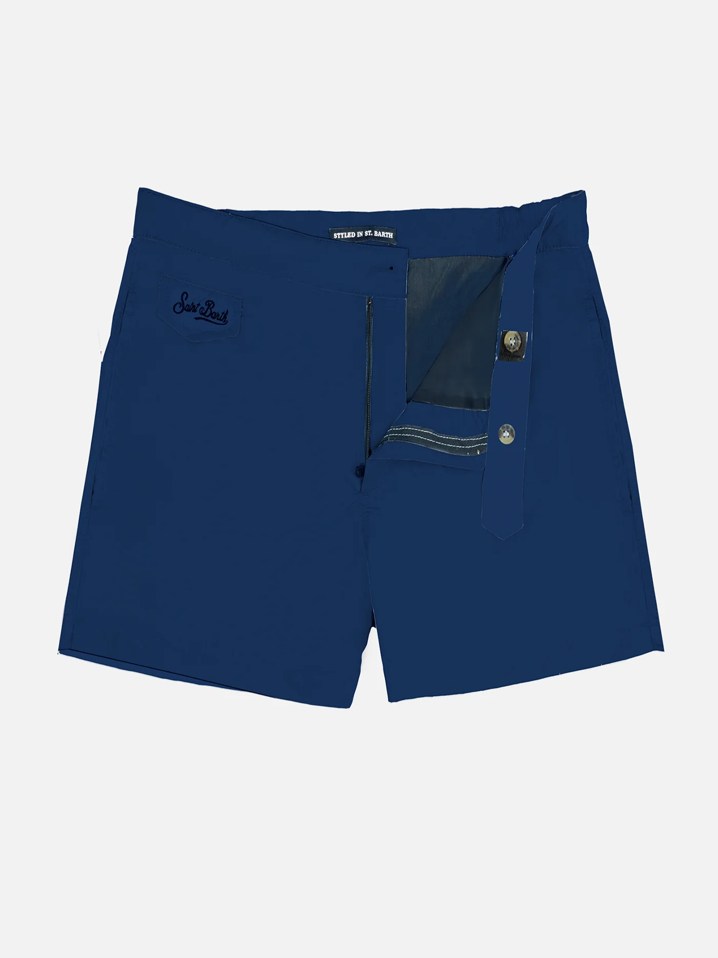 Harrys blue swim shorts