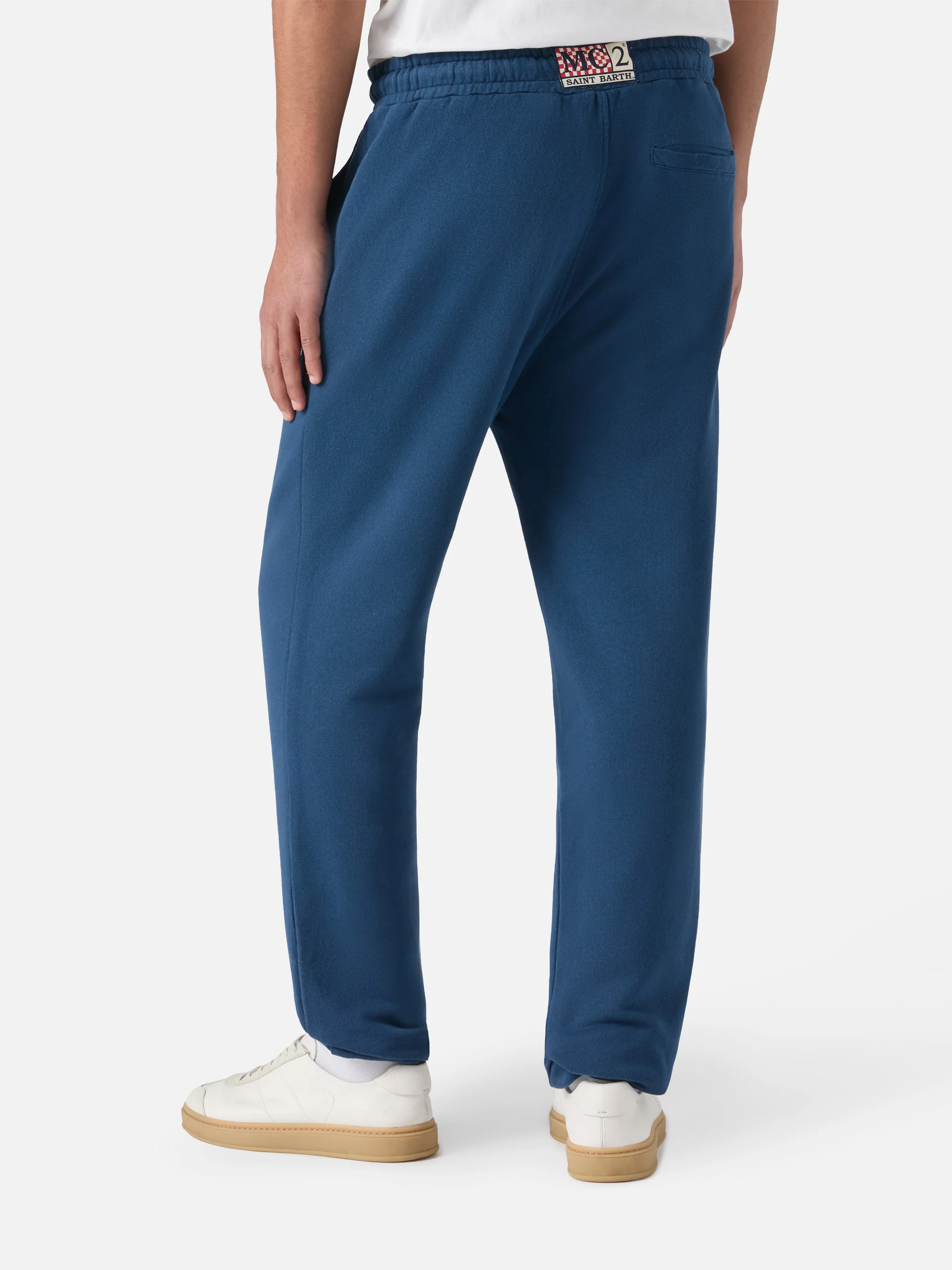 Blue mélange track pants Bolt - Image 3