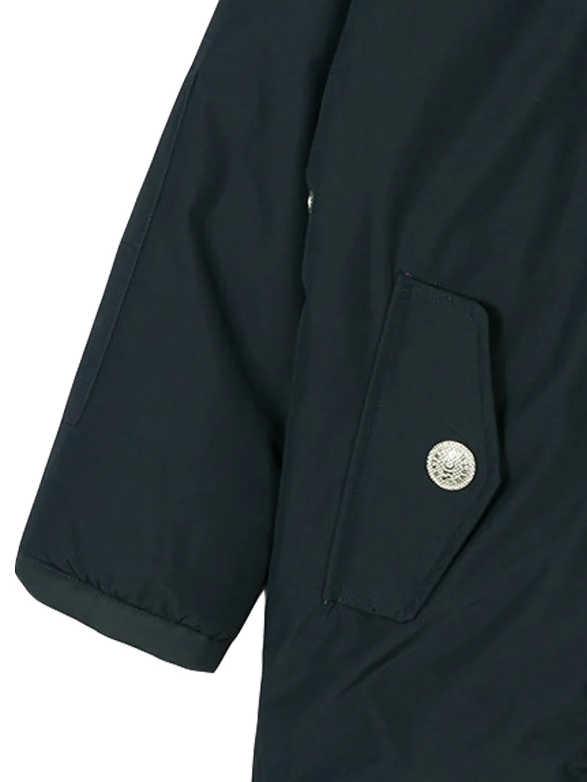 Boy hooded blue parka jacket Voyager Jr - Image 4