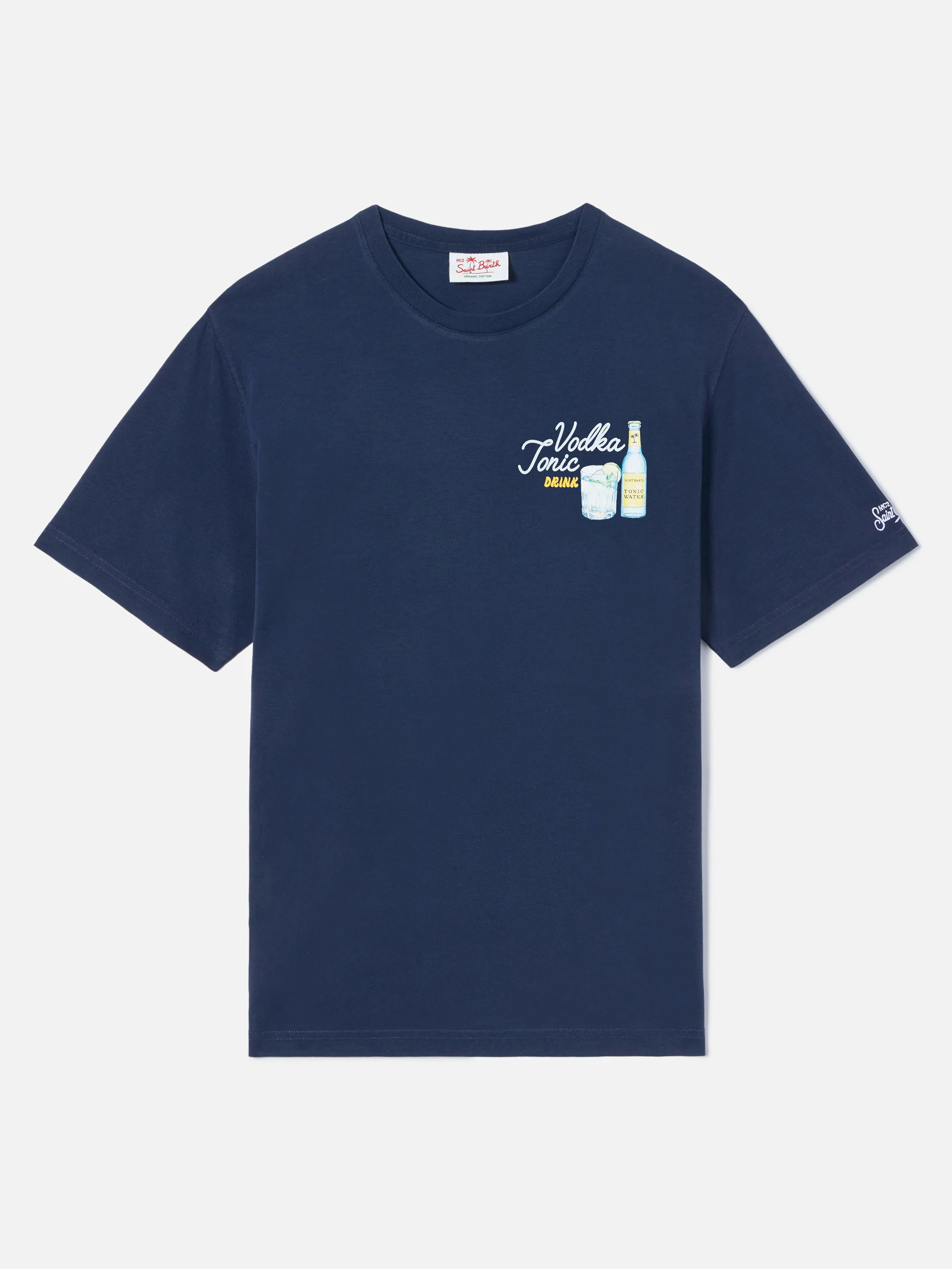 Blue Portland t-shirt with Vodka Tonic Drink illustration - Image 5
