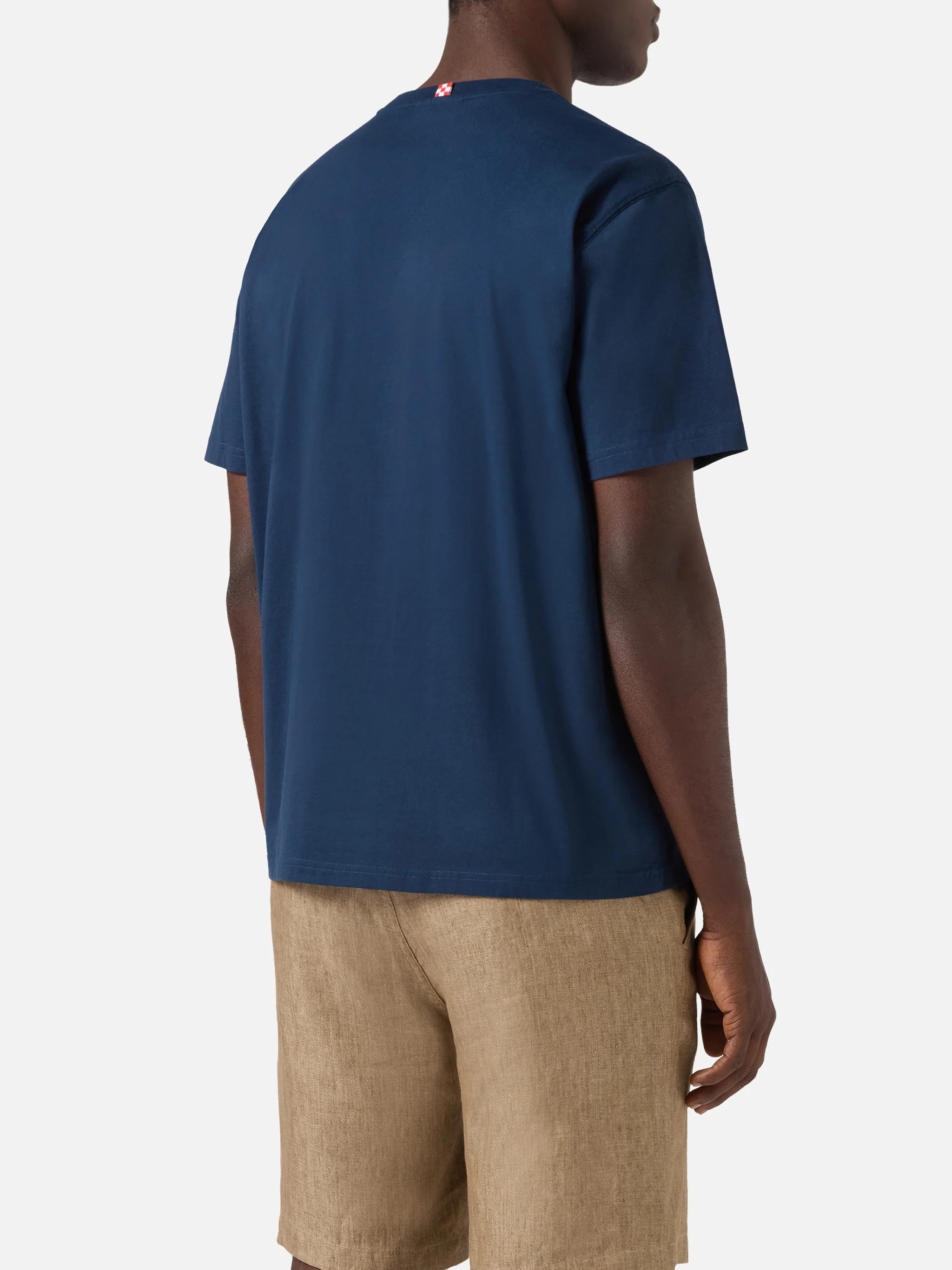 Blue Portofino T-shirt with Grand Slam embroidery - Image 4