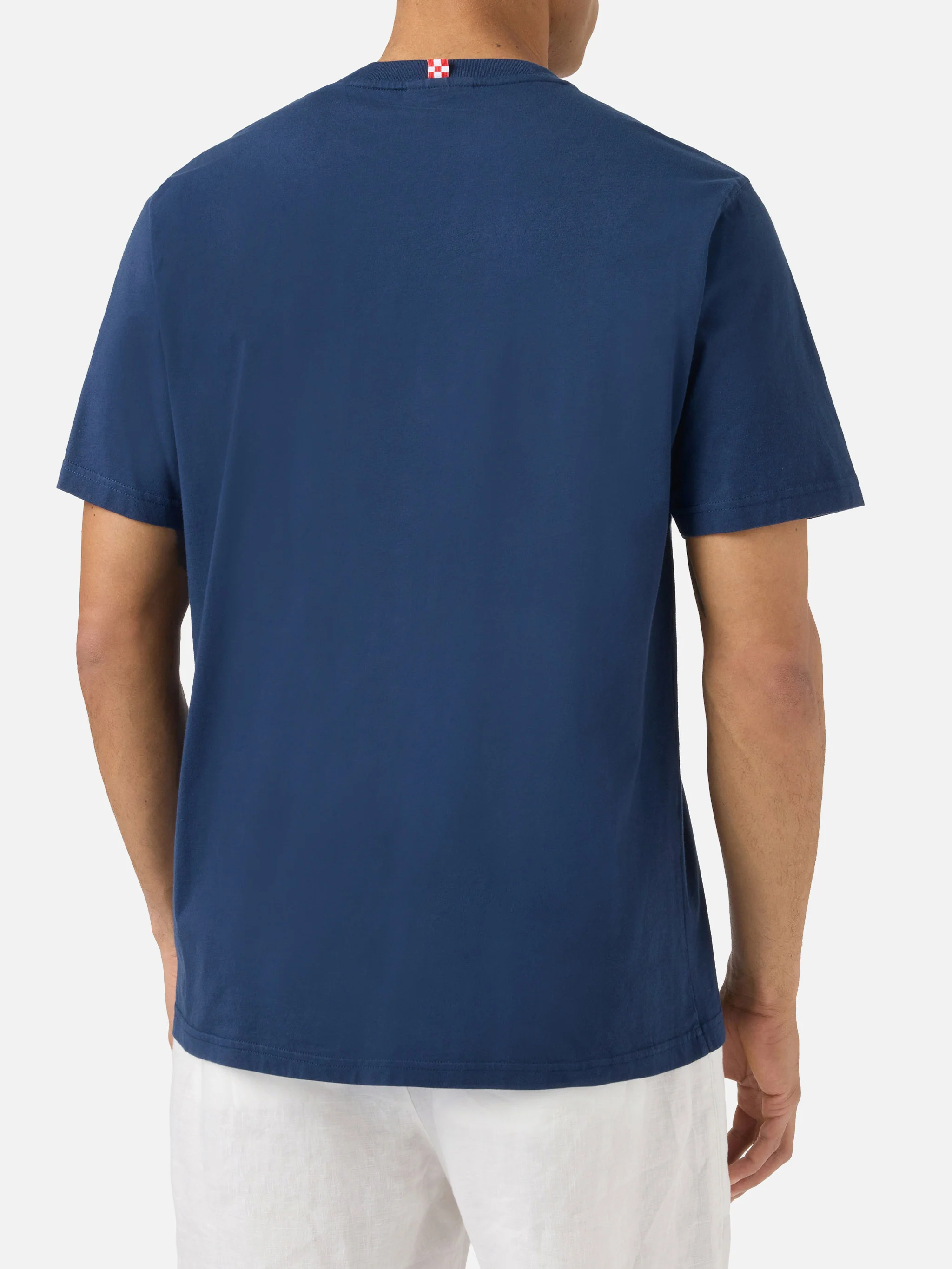 Blue Portofino T-shirt with Mi Piacciono Le Bionde embroidery - Image 4
