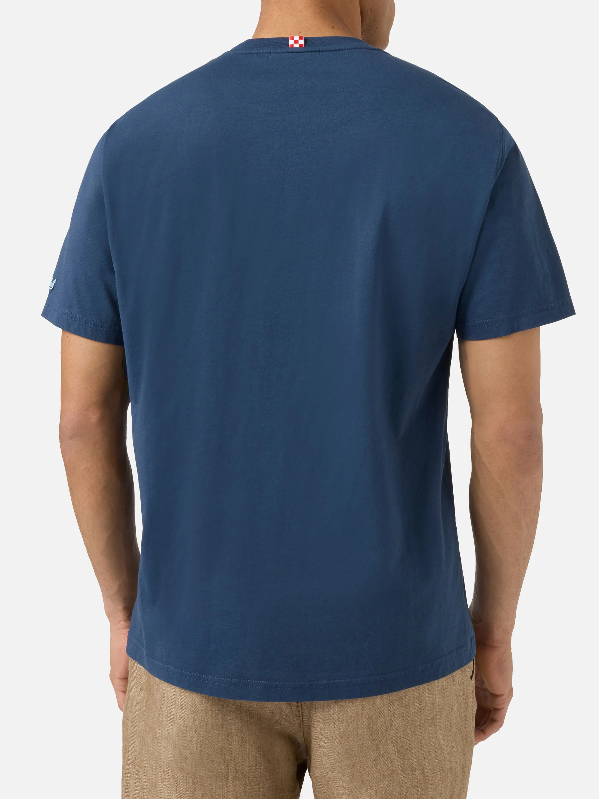 Blue Portofino T-shirt with Tequila Social Club embroidery - Image 4