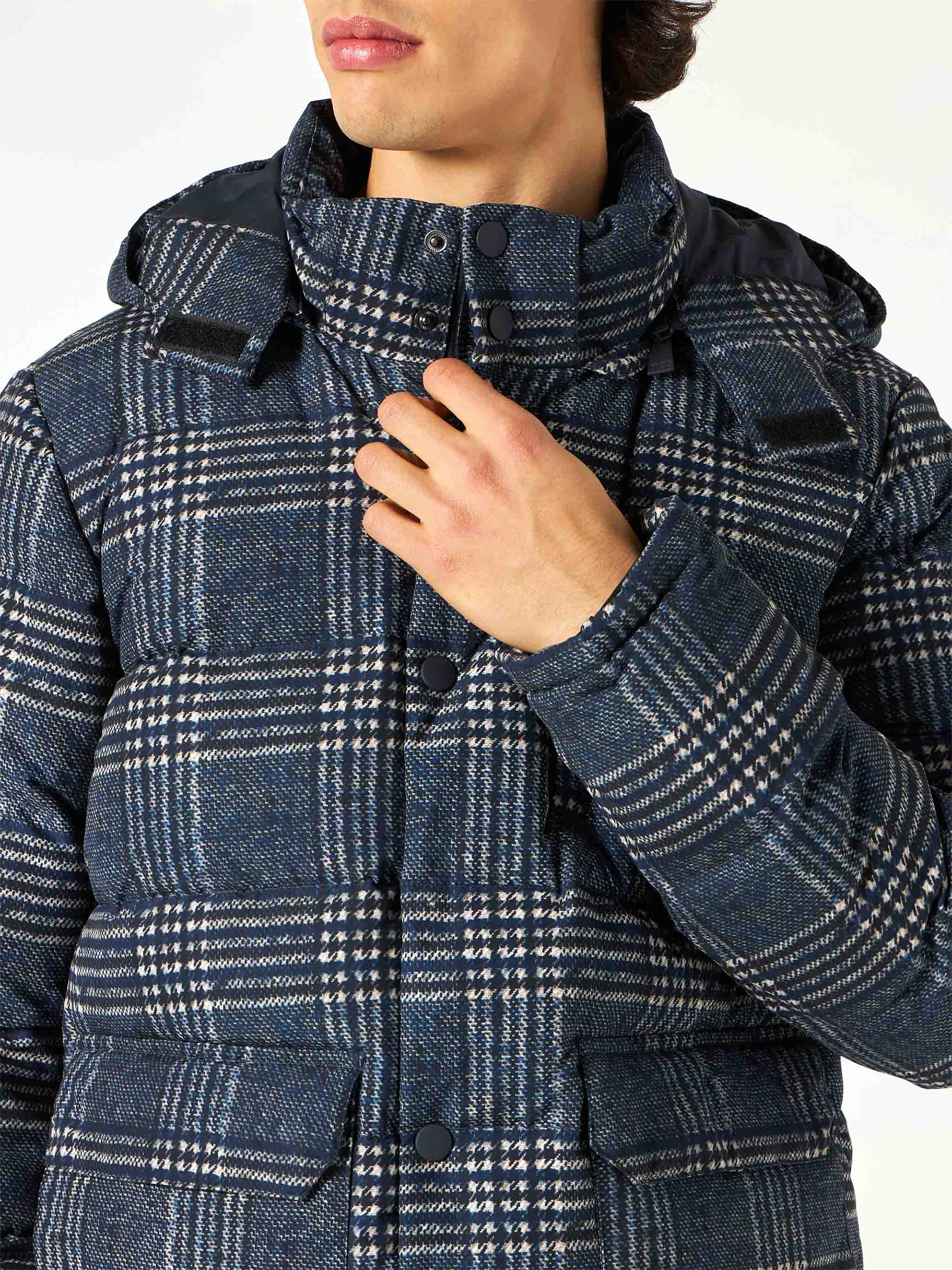 Baxter padded jacket in Prince of Wales - Image 2