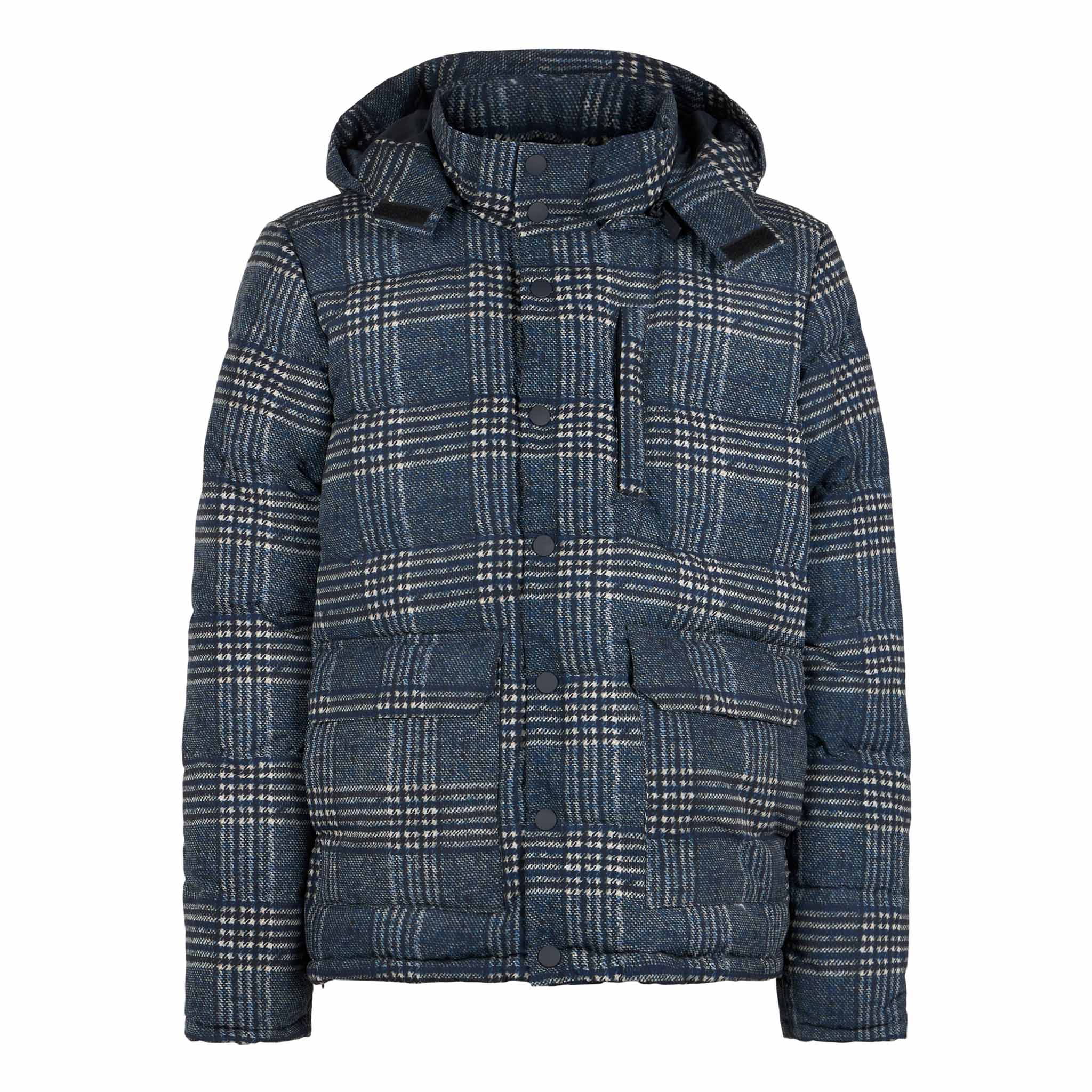 Baxter padded jacket in Prince of Wales - Image 4