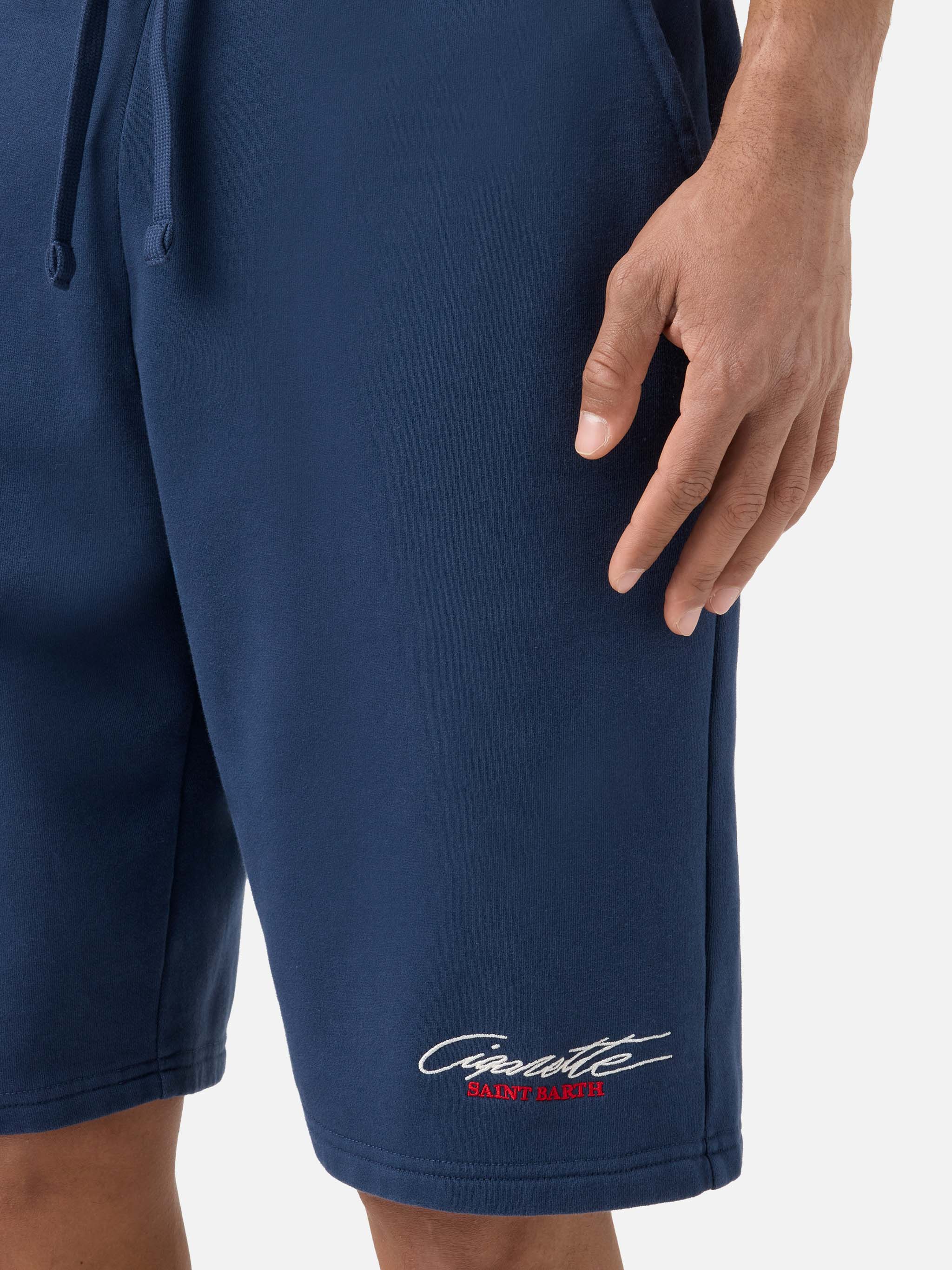 Blue Randle bermuda shorts with Cigarette Racing embroidery | Special Edition - Image 2