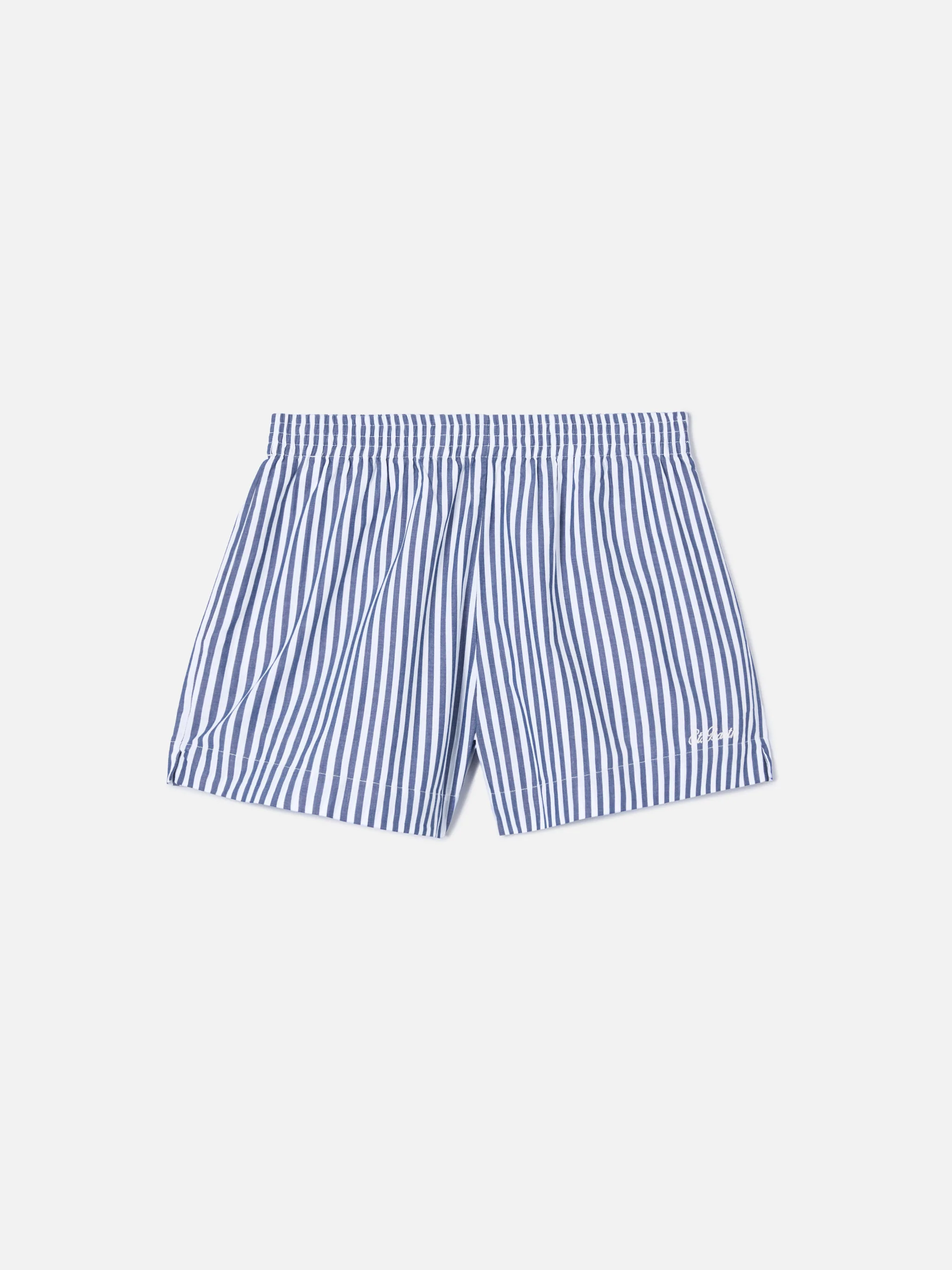 Blue striped Meave poplin shorts - Image 5