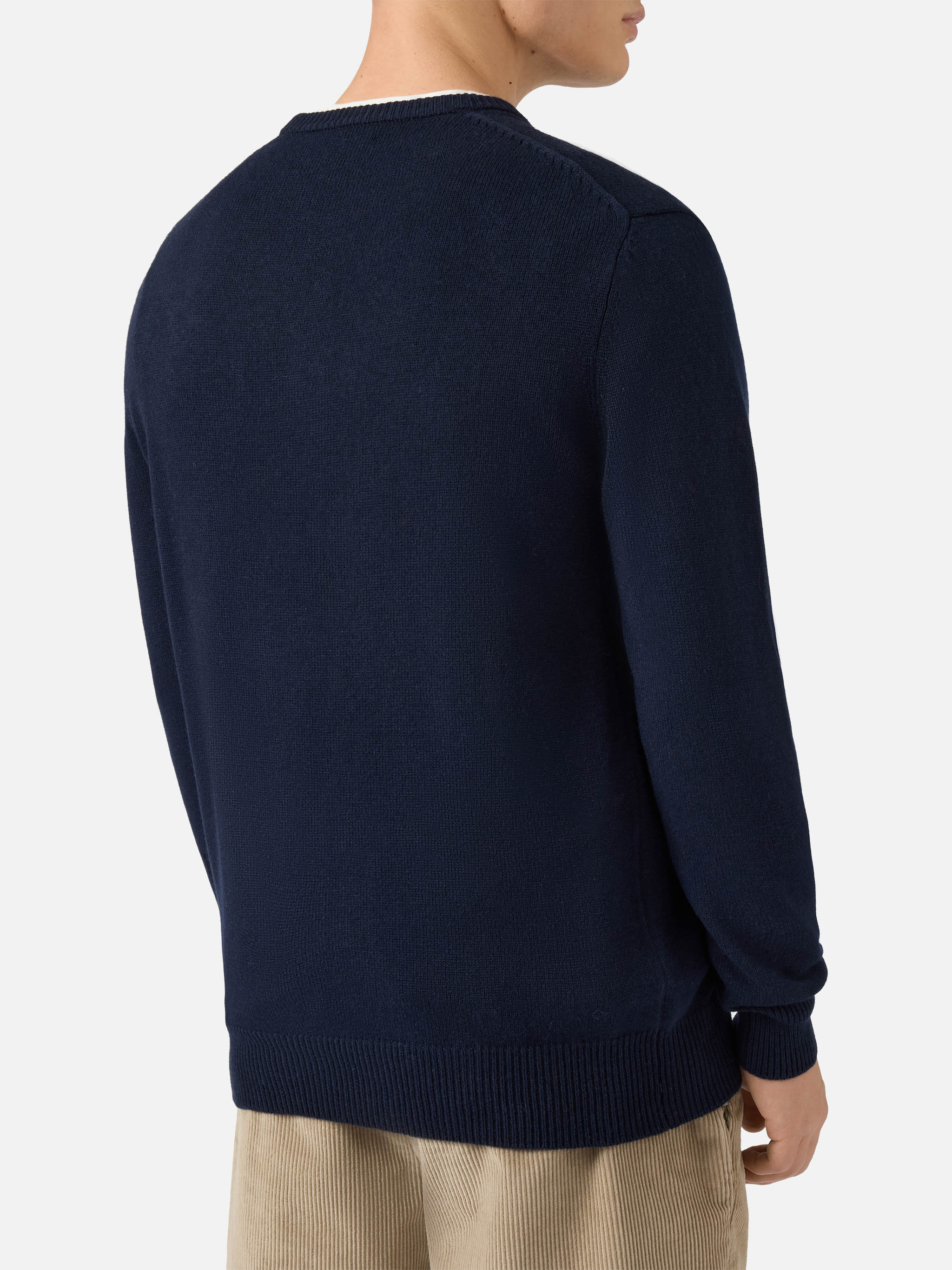 Blue sweater Heron with Sbagliato embroidery - Image 3