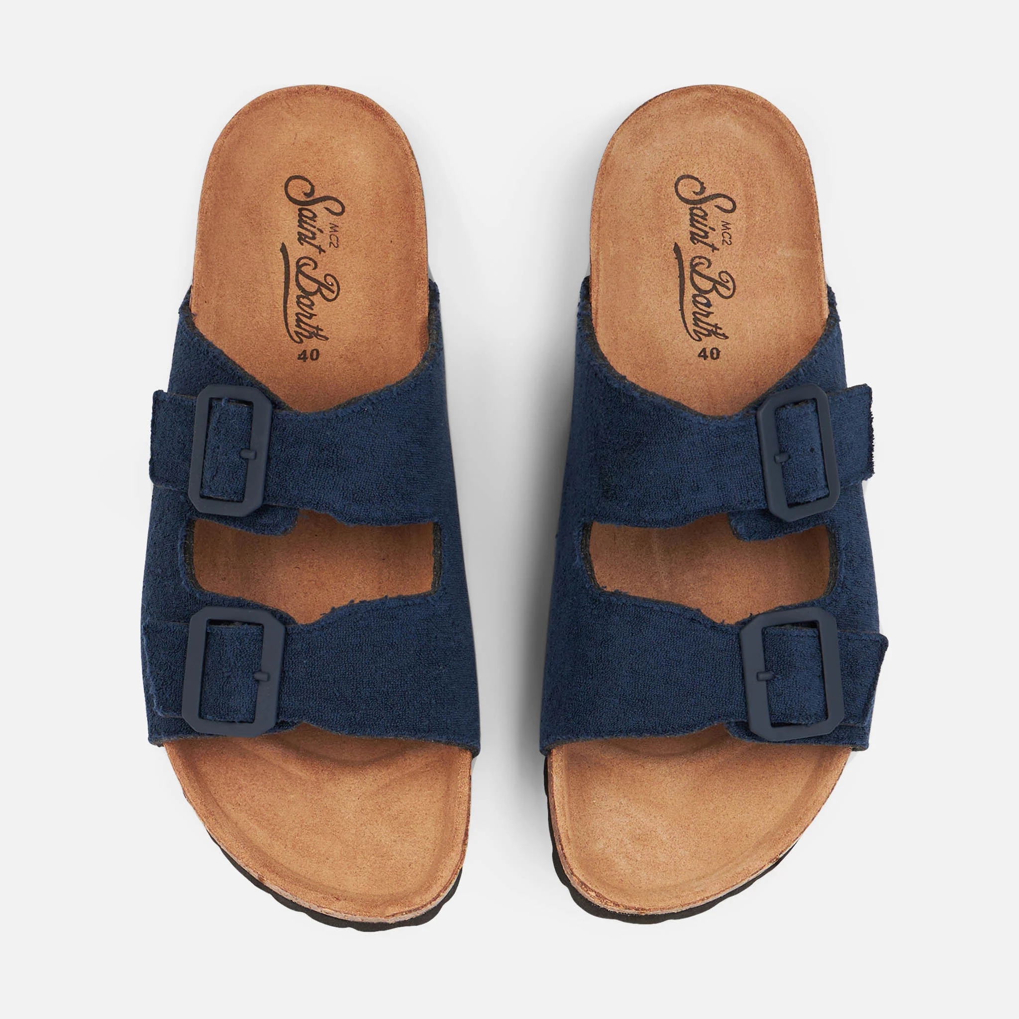 Blue terry sandals - Image 3